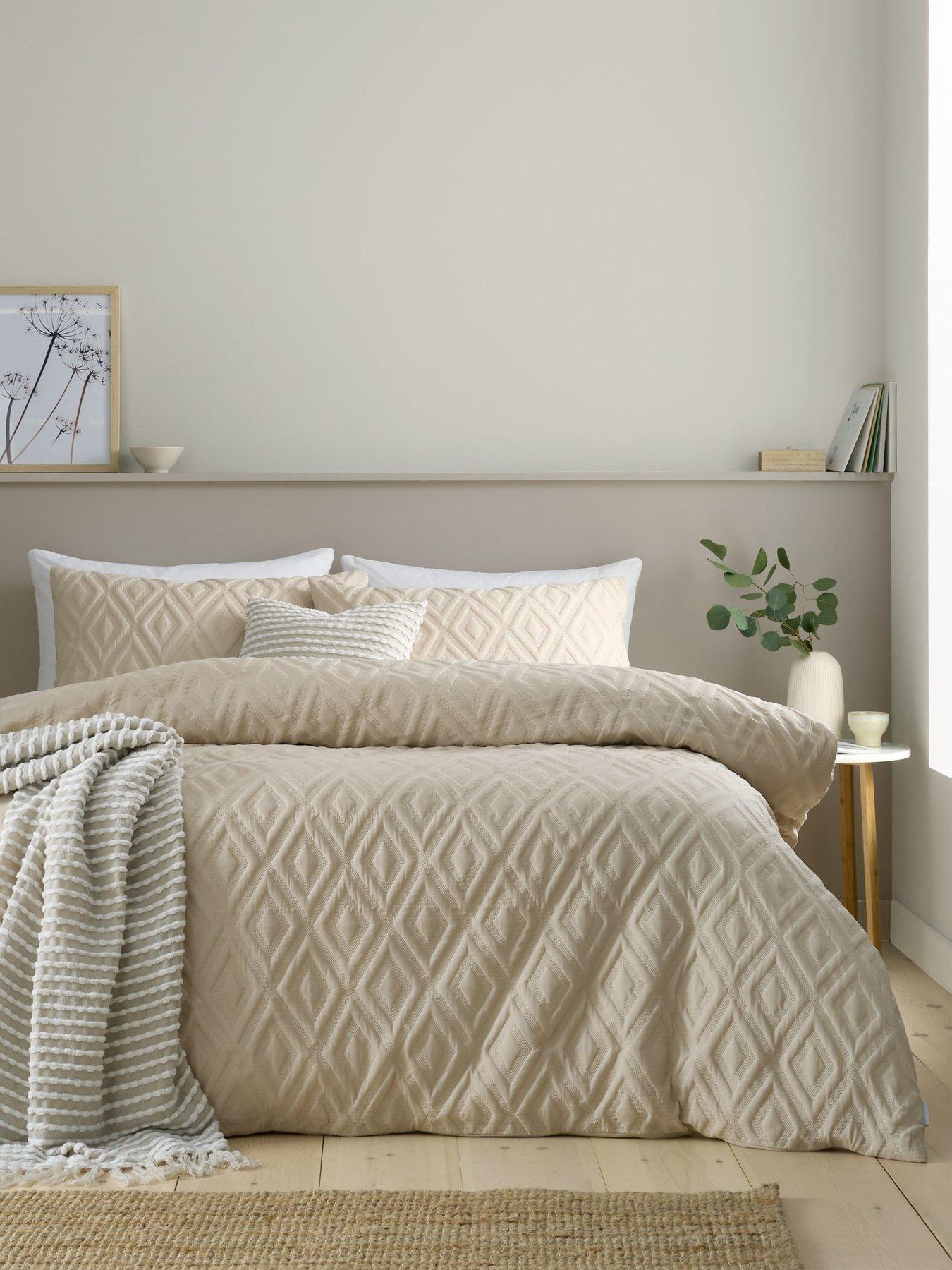 undefined Jacob Geo Duvet Cover Set in Natural