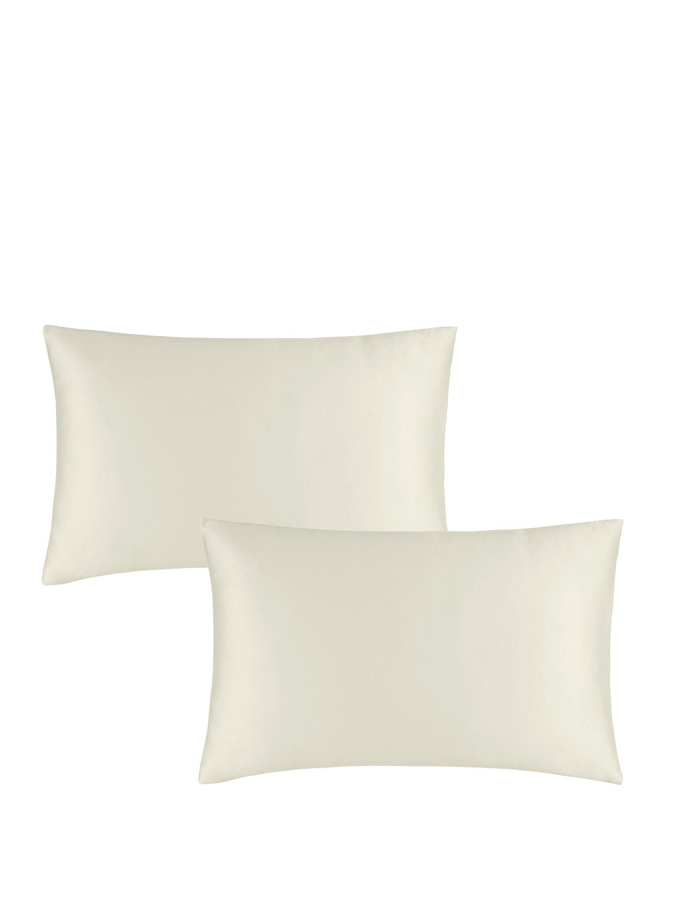 Image 2 of 2 of Catherine Lansfield Silky Soft Satin Standard Pillowcase Pair &ndash; Champagne