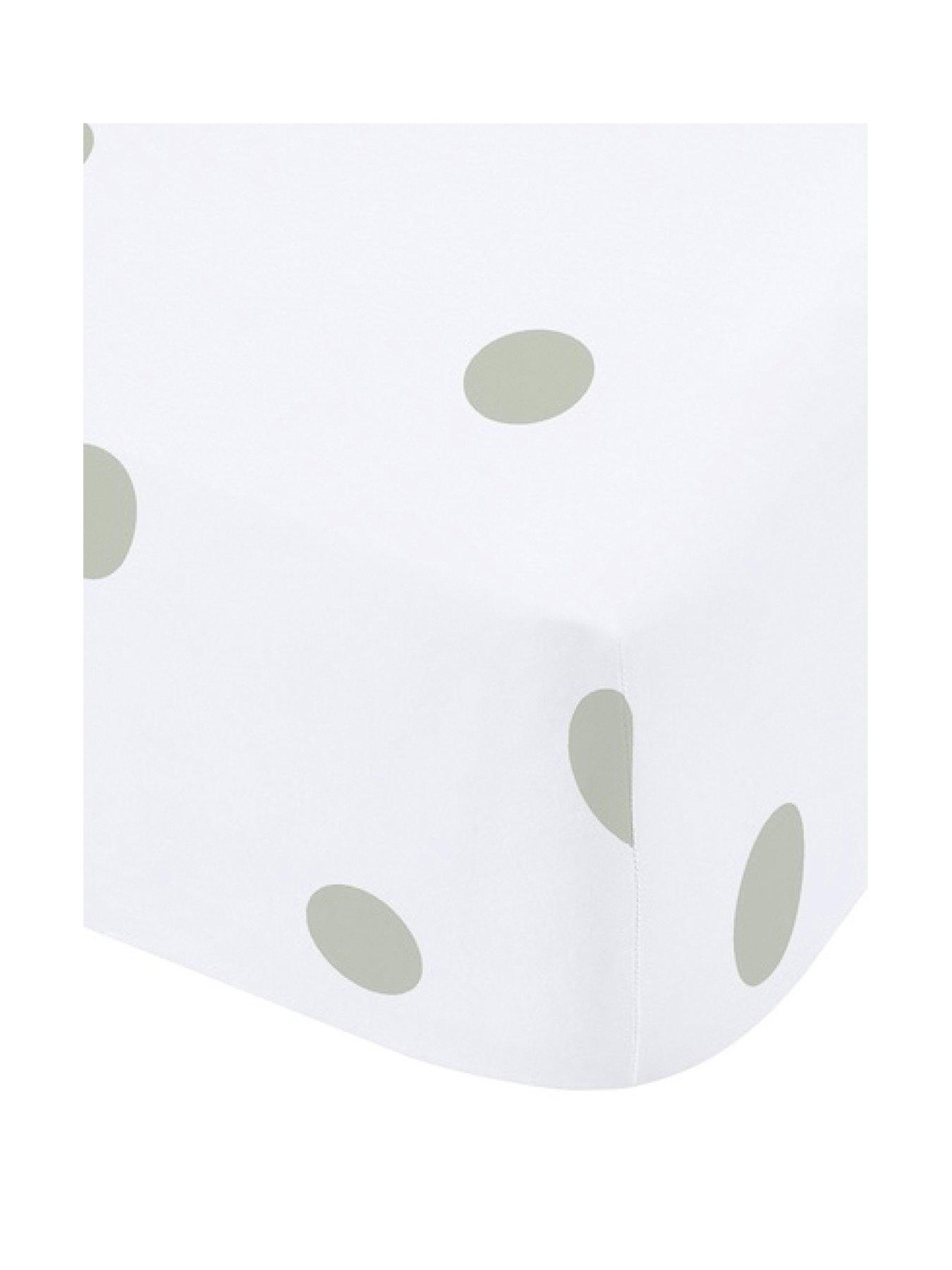  image of catherine-lansfield-polka-dot-100-brushed-cotton-fitted-sheet