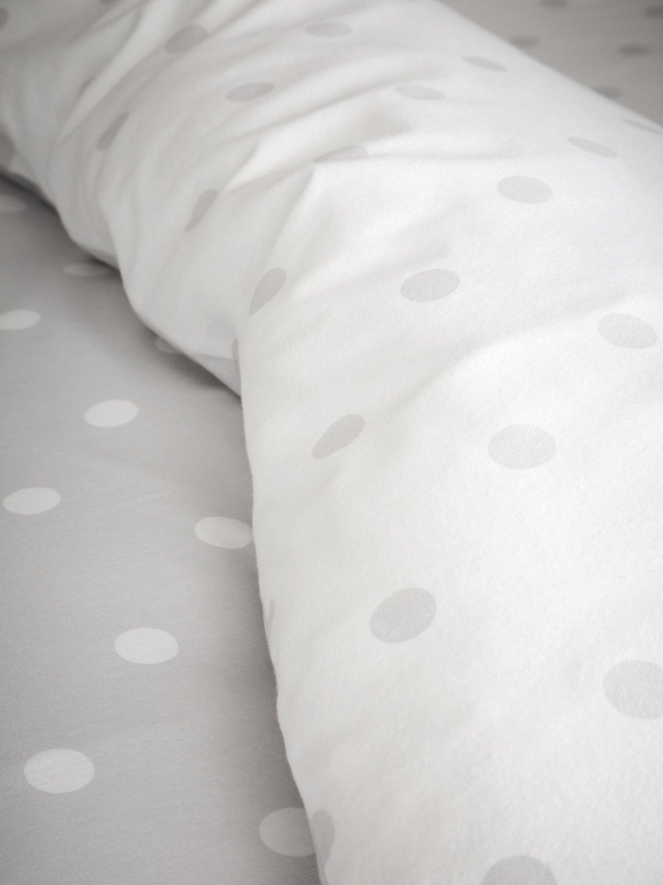  image of catherine-lansfield-polka-dot-100-brushed-cotton-duvet-set