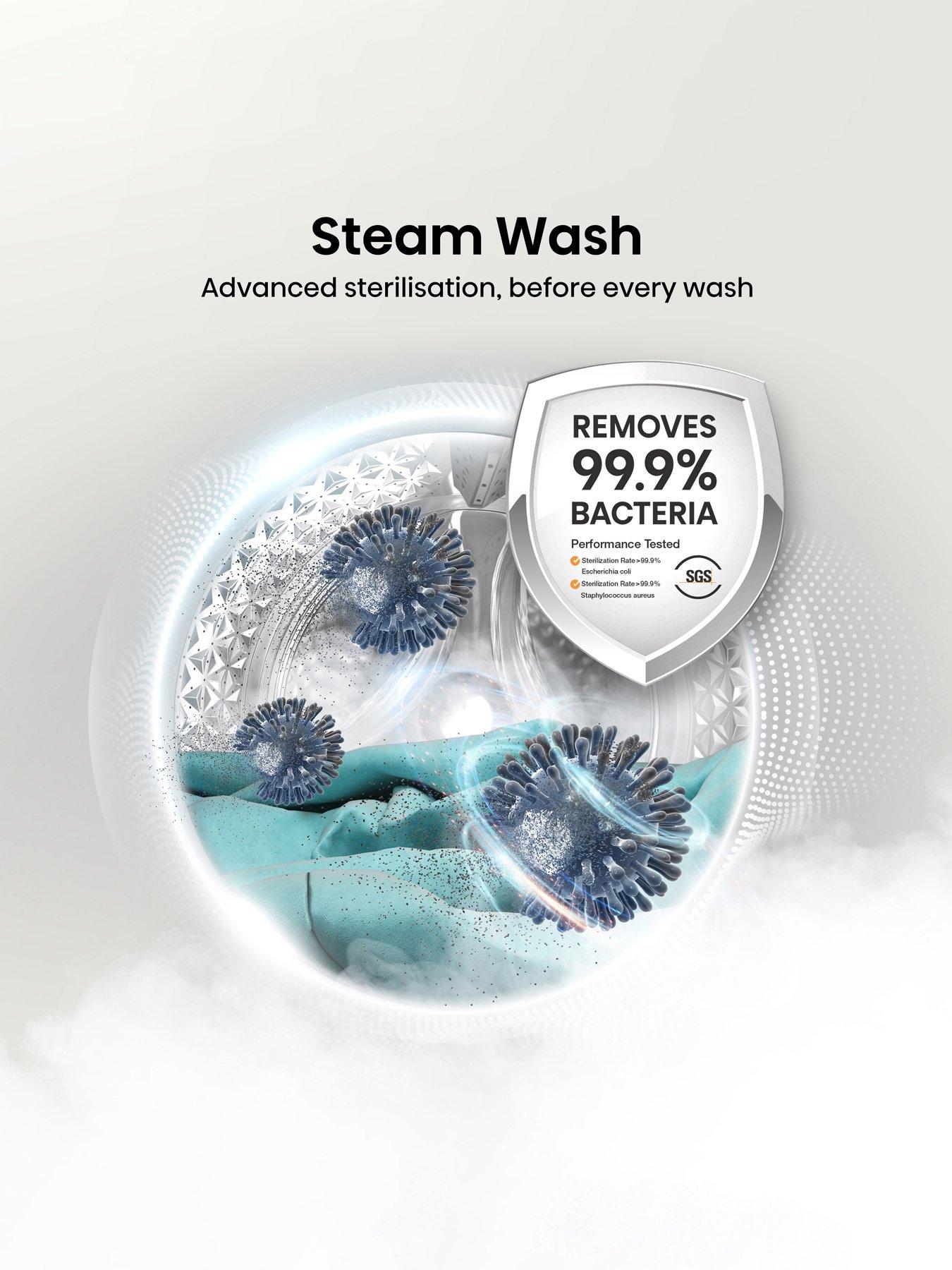 Image 4 of 8 of Hisense 3S Series WD3S1043BB3 WiFi-enabled 10kg Wash, 6kg Dry,&nbsp;1400 Spin Washer Dryer - Black