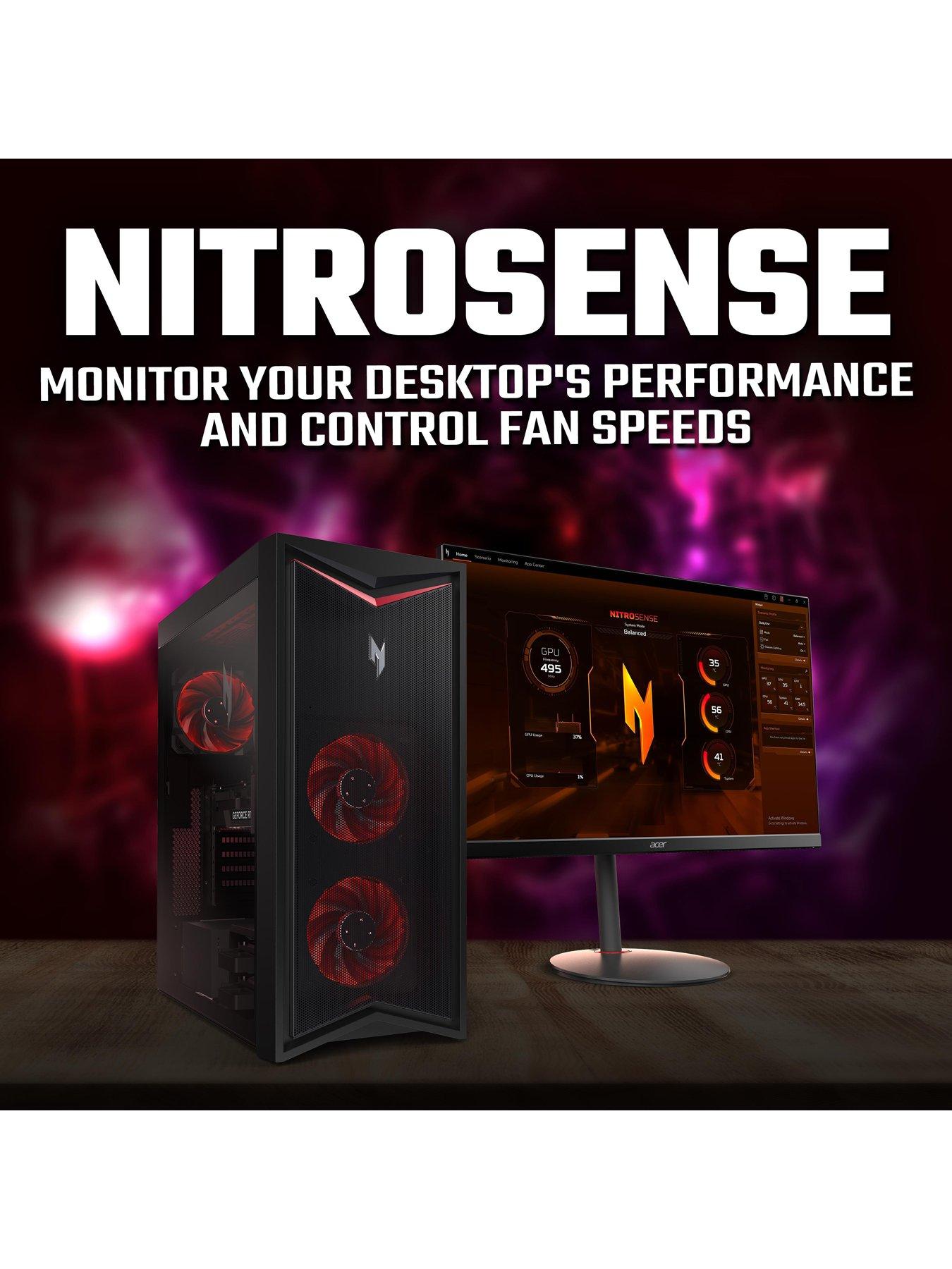 image of acer-nitro-70-gaming-desktop-geforce-rtx-4070-super-amd-ryzen-7-16gb-ram-1tb-hdd-512gb-ssd-black