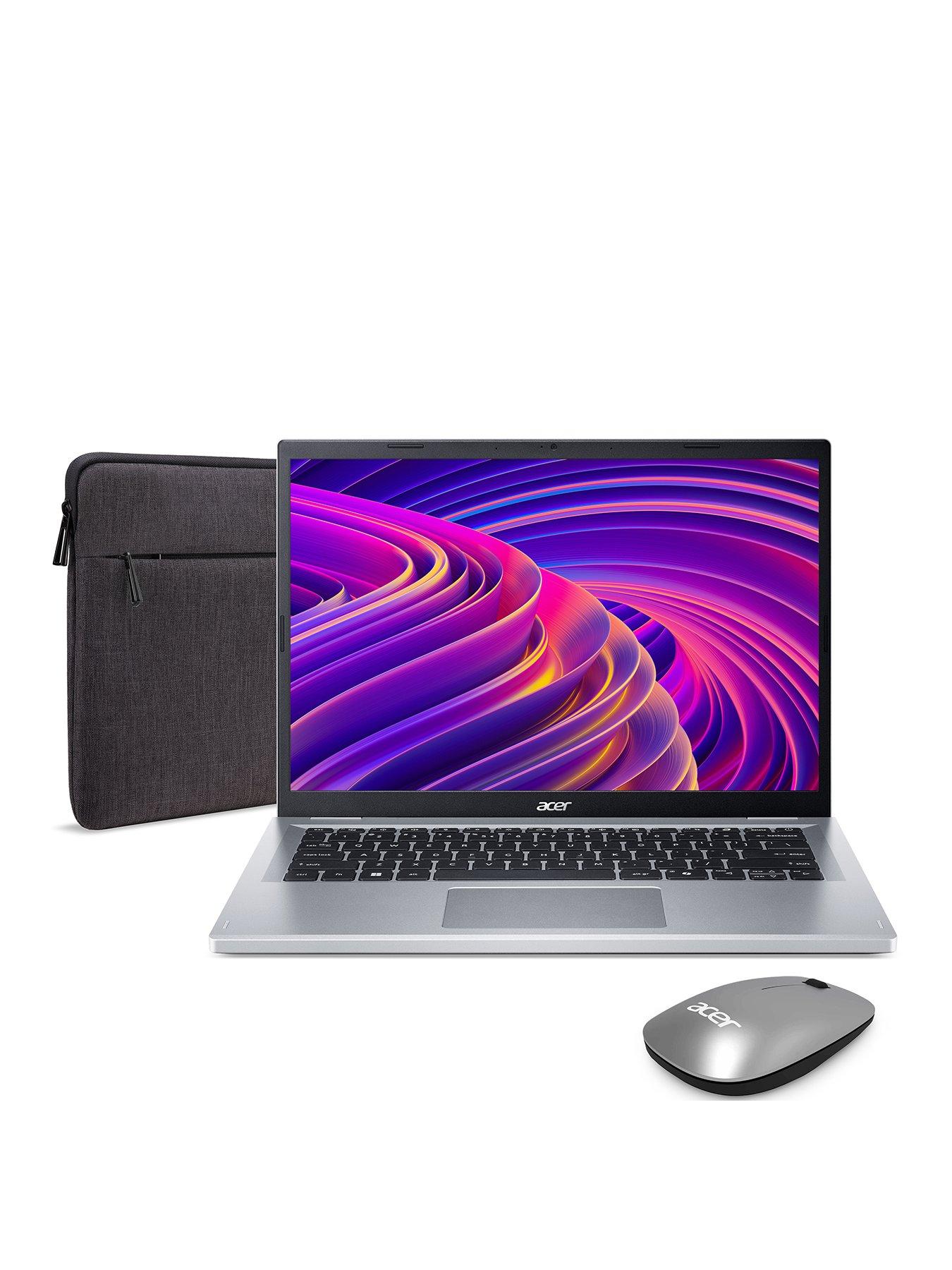 Image 1 of 8 of Acer Aspire Go 14 Laptop - 14in WUXGA, AMD Ryzen 3 7320U, 8GB RAM, 128GB SSD - Silver