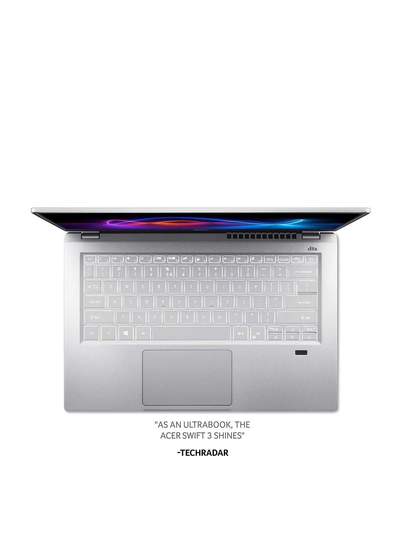 Image 3 of 8 of Acer Swift 3 Laptop&nbsp;- 14in&nbsp;FHD IPS, AMD Ryzen 7 5700U,&nbsp;16GB RAM,&nbsp;1TB SSD - Silver