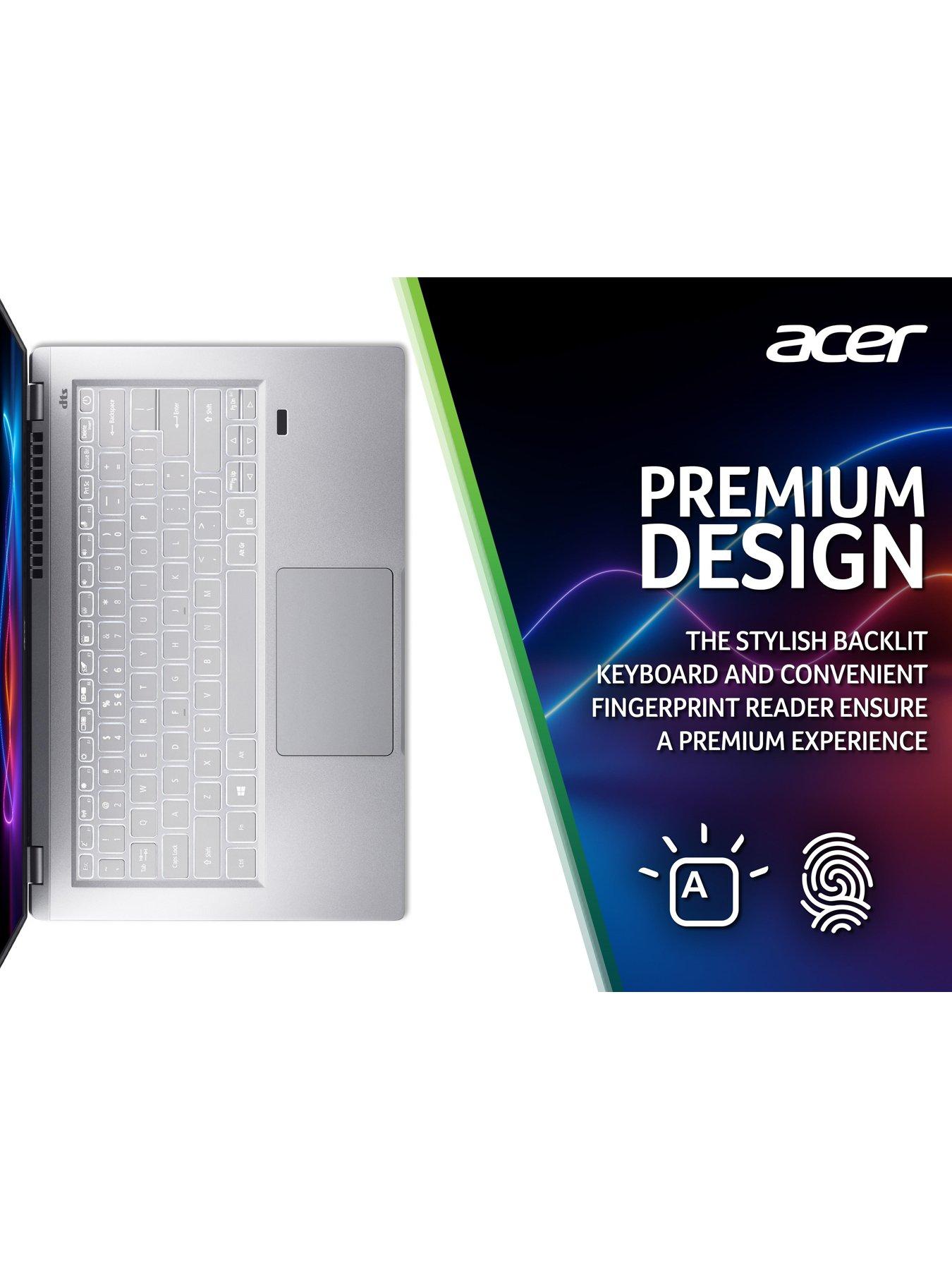 Image 6 of 8 of Acer Swift 3 Laptop&nbsp;- 14in&nbsp;FHD IPS, AMD Ryzen 7 5700U,&nbsp;16GB RAM,&nbsp;1TB SSD - Silver