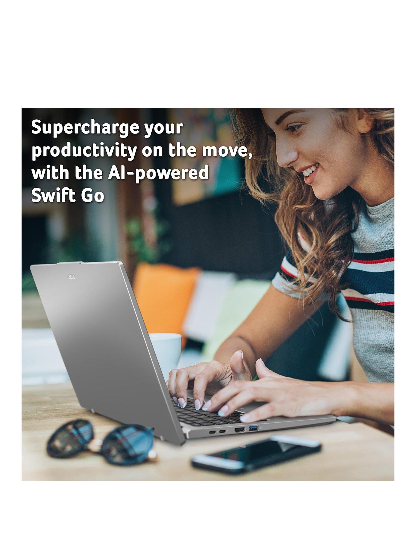 stillFront image of acer-swift-go-14-laptop-14in-28k-olednbspintel-core-ultra-5-16gb-ram-1tb-ssd-silver