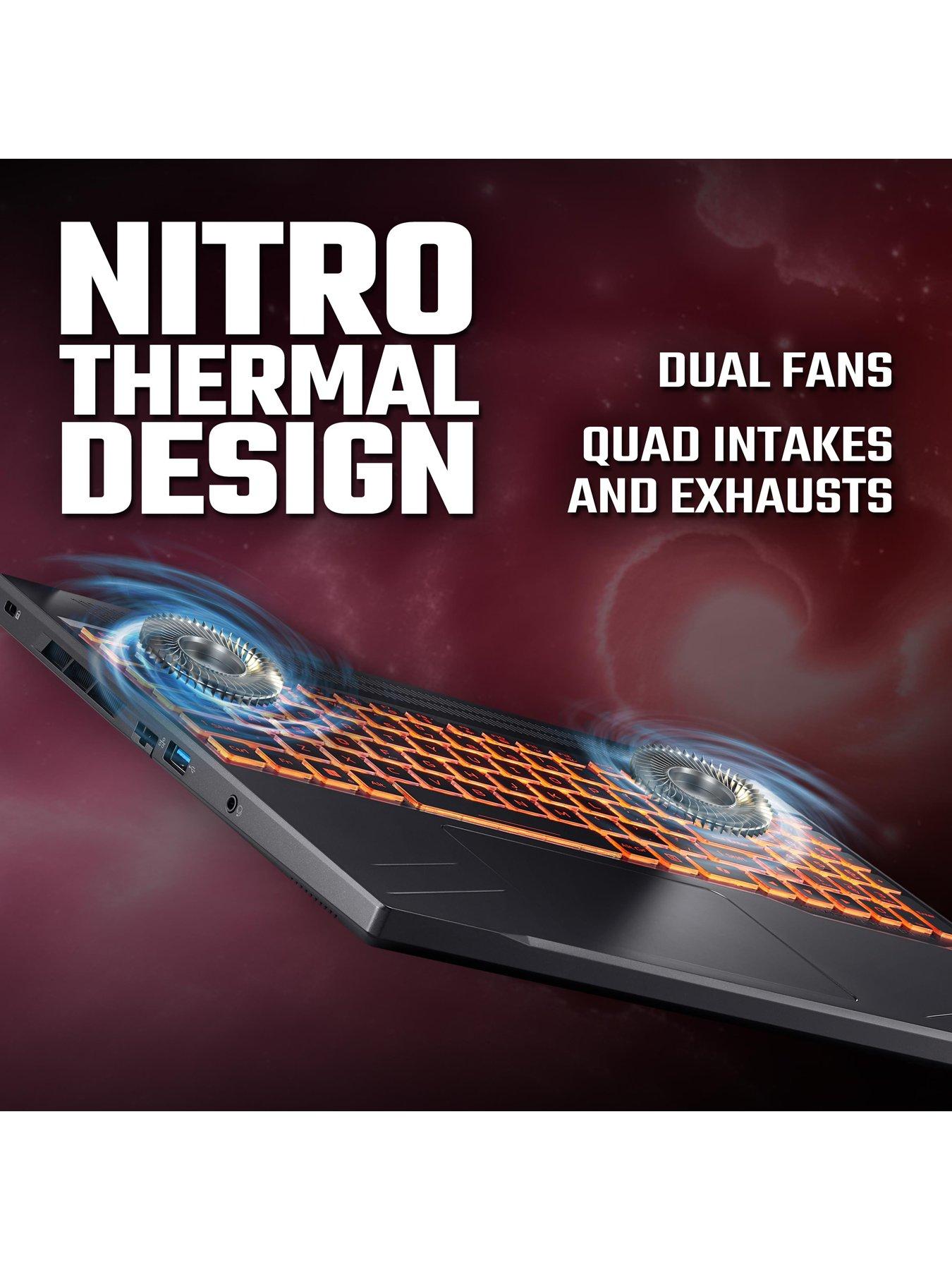 Image 5 of 8 of Acer Nitro V 16 Gaming Laptop - GeForce RTX 4060 - AMD Ryzen 7 8845HS - 16GB RAM - 512GB SSD - 16in - Black
