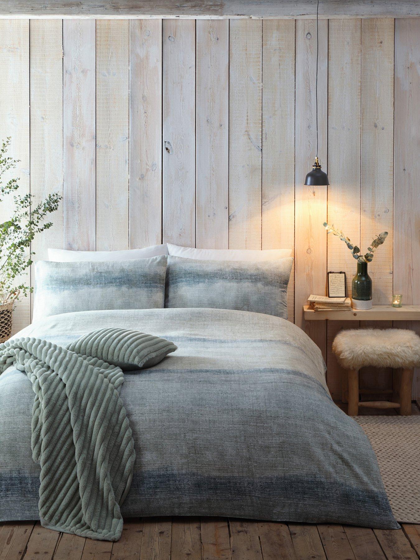 Image 4 of 5 of Appletree Anson 100% Brushed Cotton Stripe Duvet Set