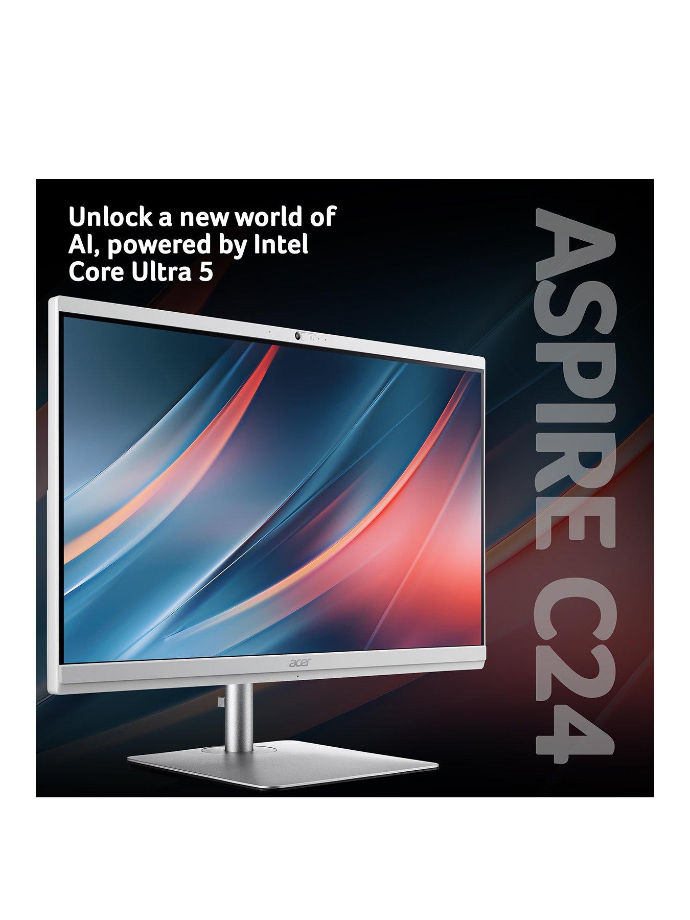  image of acer-aspire-238in-fhd-all-in-one-desktop-intel-core-ultra-5-16gb-ram-1tb-ssd-white