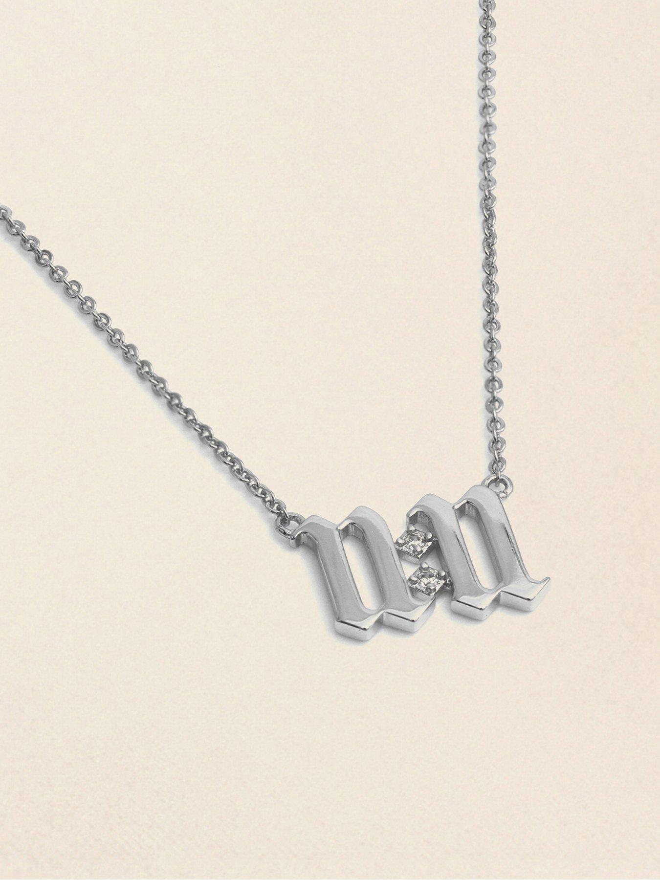  image of say-it-with-1111-necklace-silver