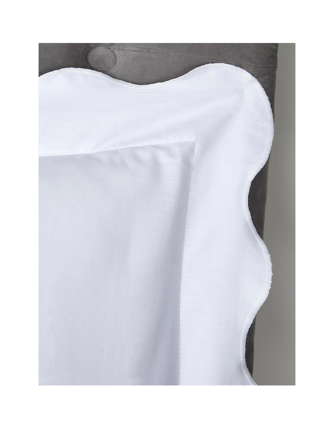  image of appletree-100-cotton-scallop-edge-duvet-set