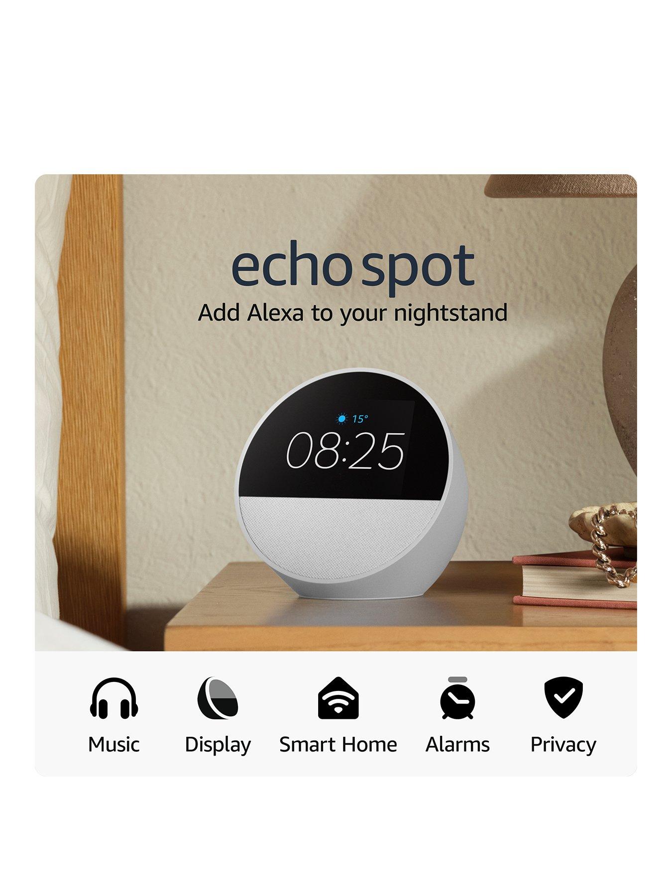  image of amazon-echo-spot-alarm-clock-with-alexa-white