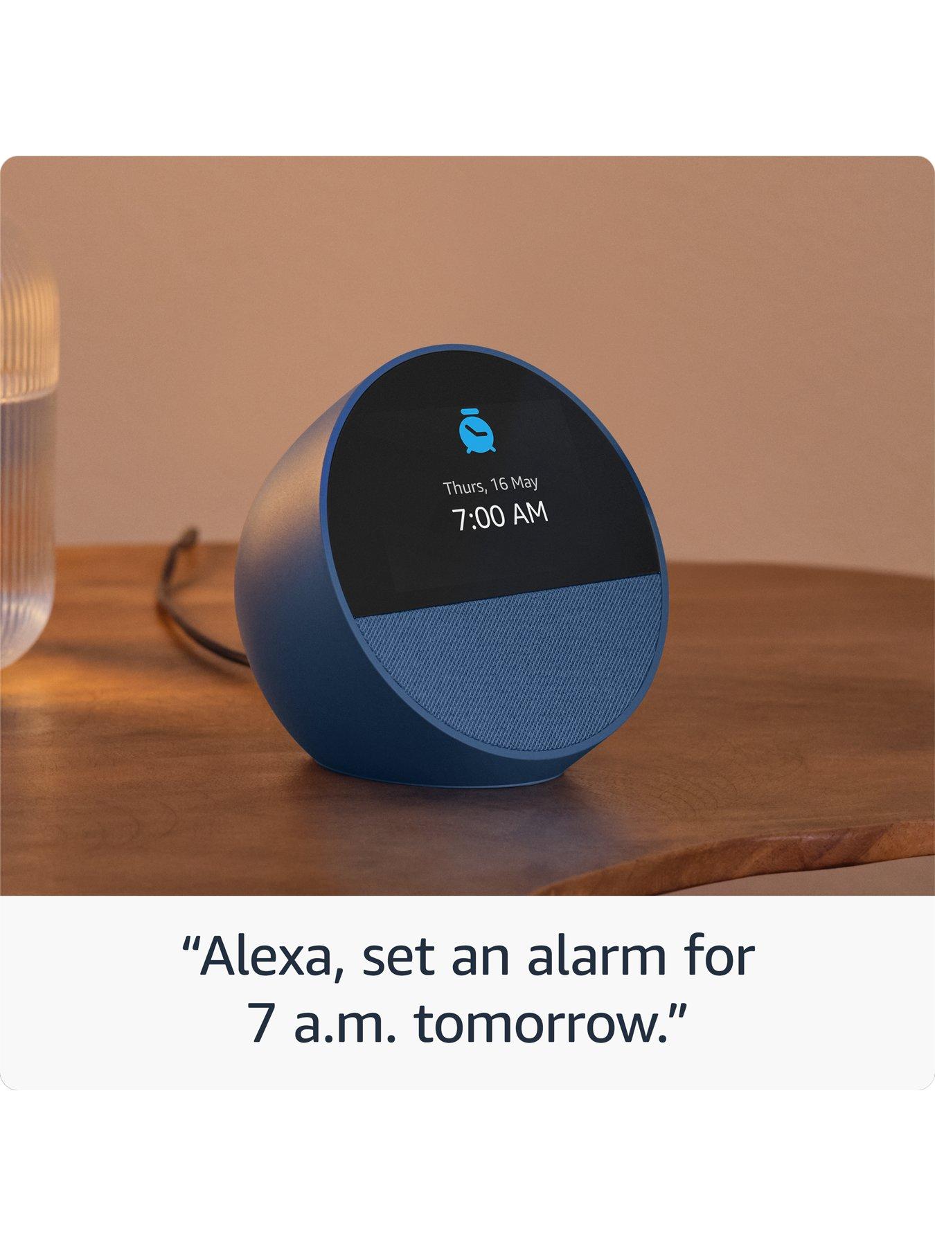 Image 5 of 7 of Amazon Echo Spot Alarm Clock with Alexa - White