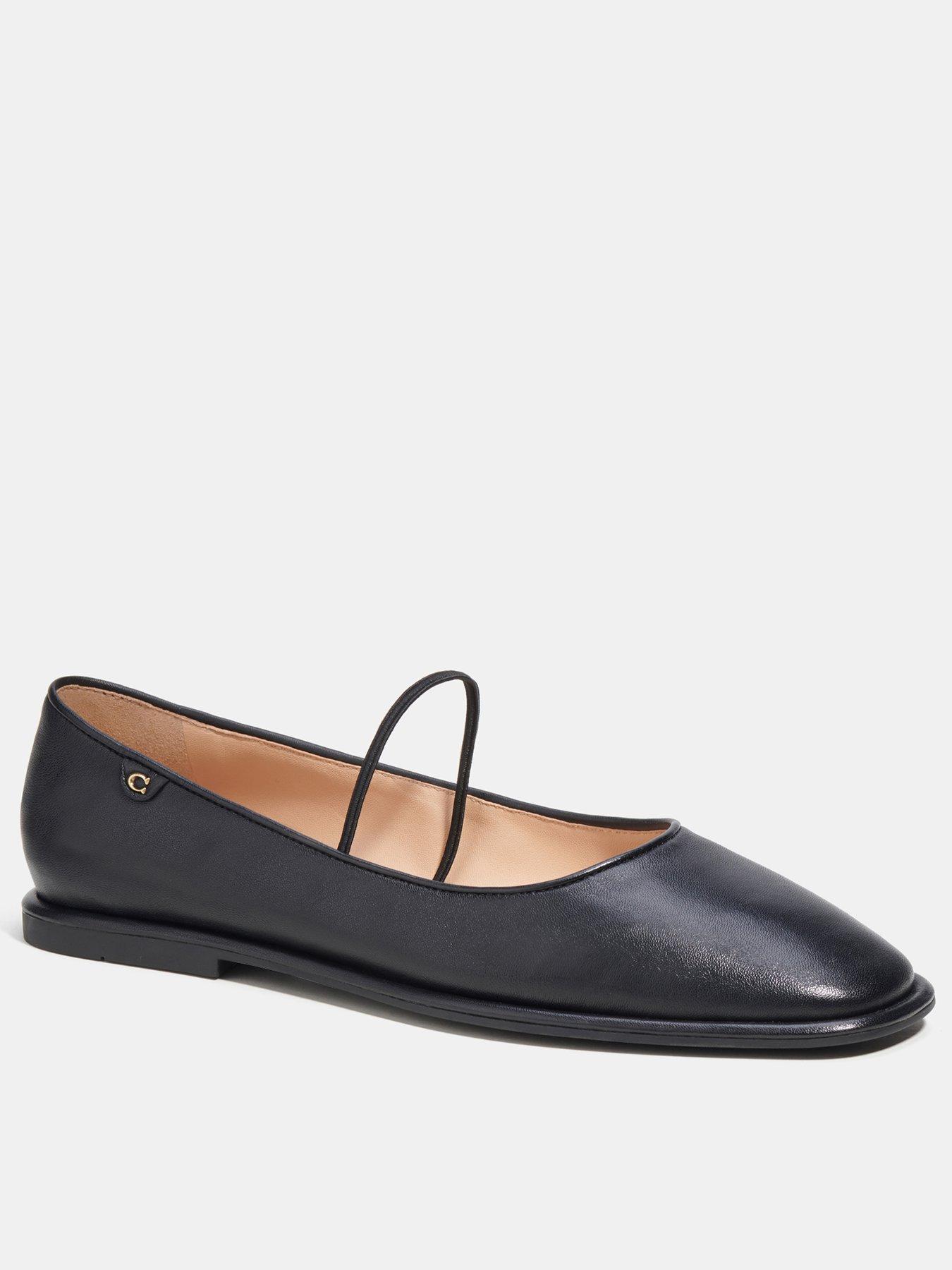 COACH Emilia Leather Mary Jane - Black