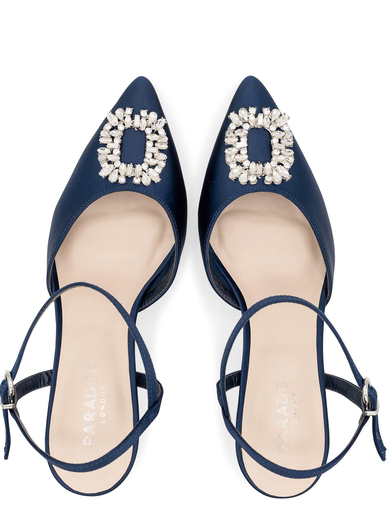  image of paradox-london-cerys-standard-fit-shoe-navy