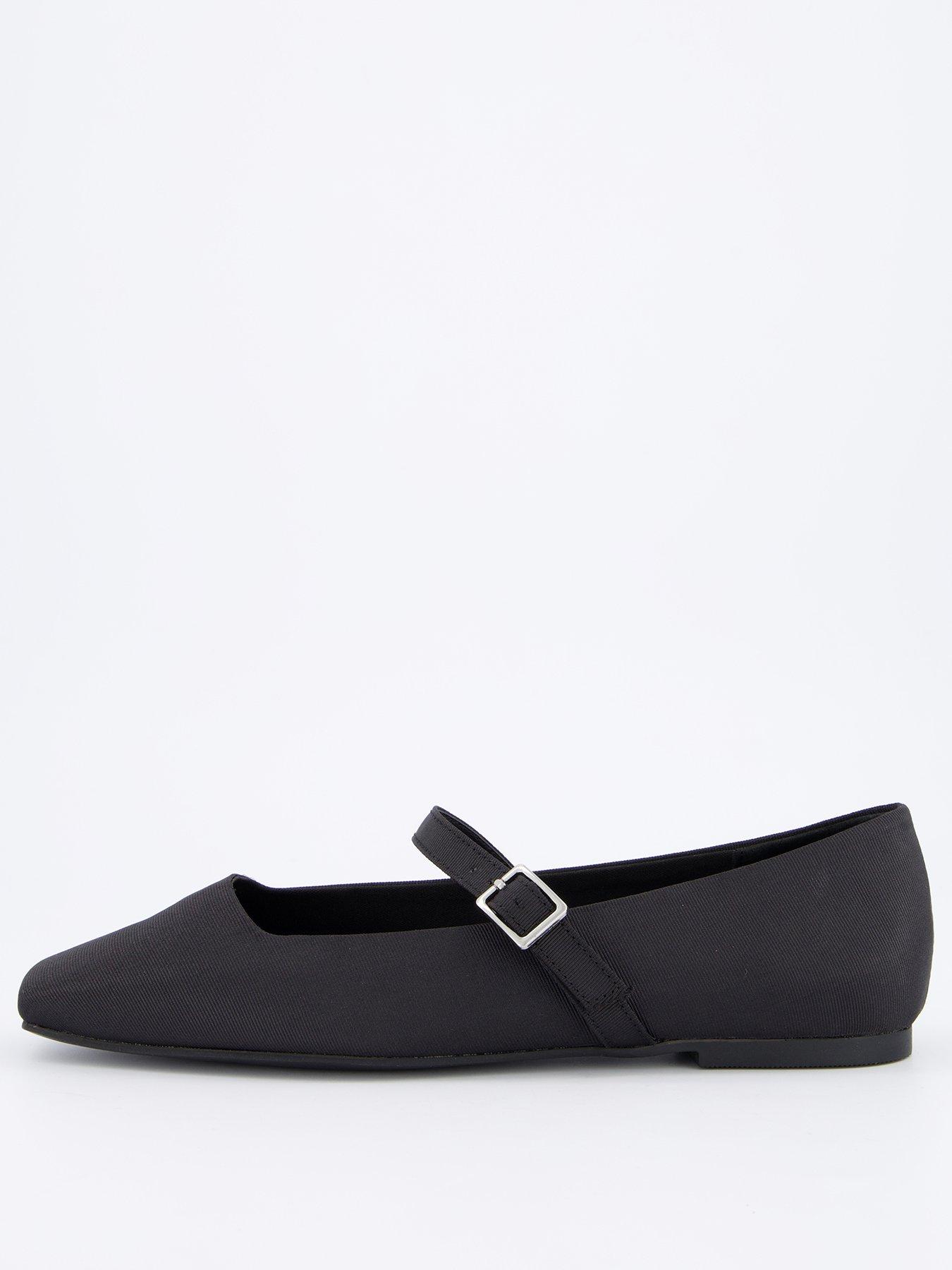  image of v-by-very-square-toe-ballerina-black