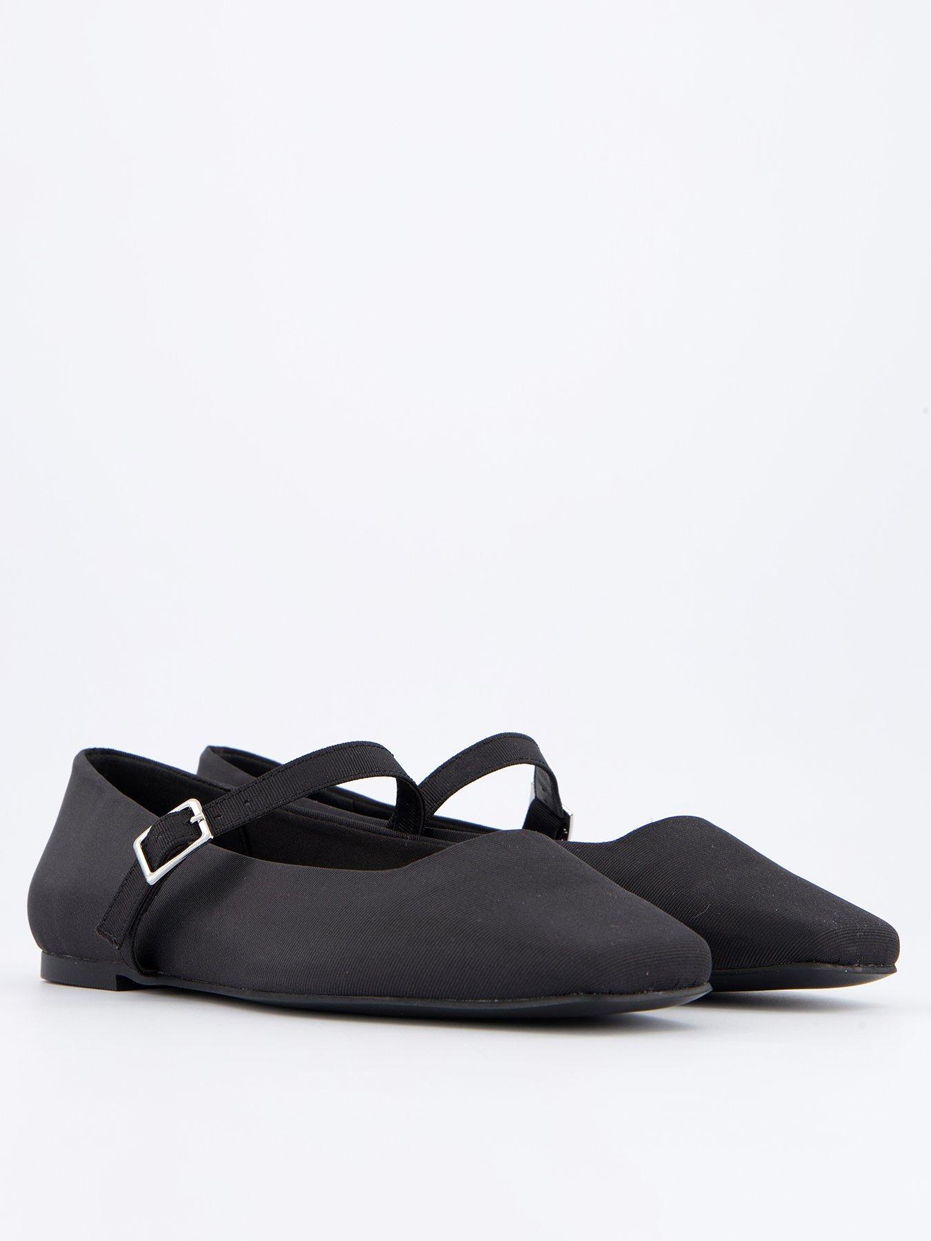  image of v-by-very-square-toe-ballerina-black