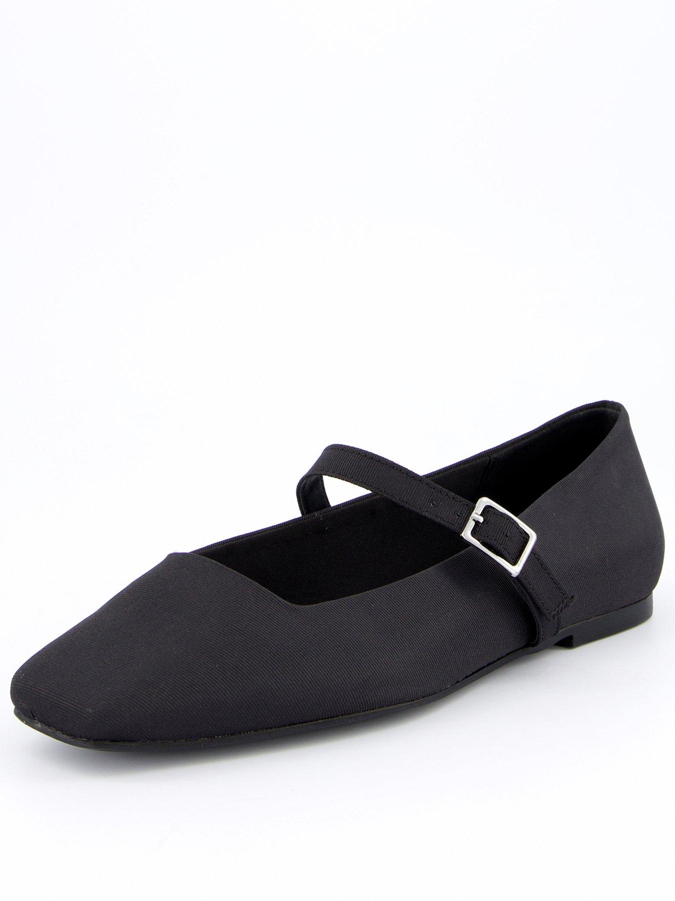  image of v-by-very-square-toe-ballerina-black