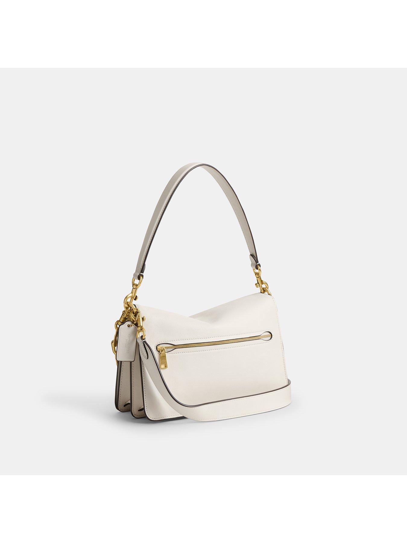 image of coach-soft-grain-leather-chain-tabby-shoulder-bag-with-chain-cream