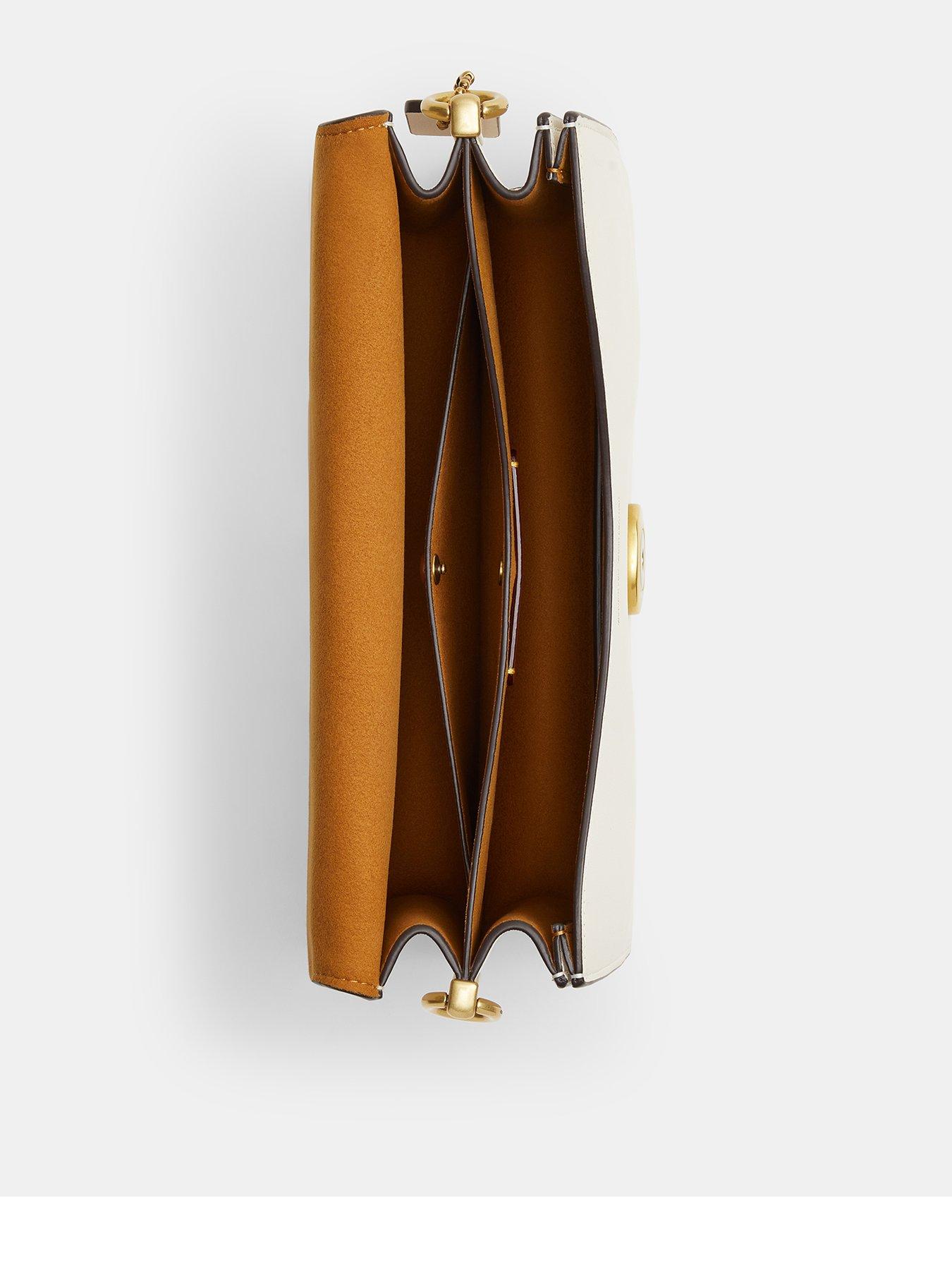  image of coach-soft-grain-leather-chain-tabby-shoulder-bag-with-chain-cream