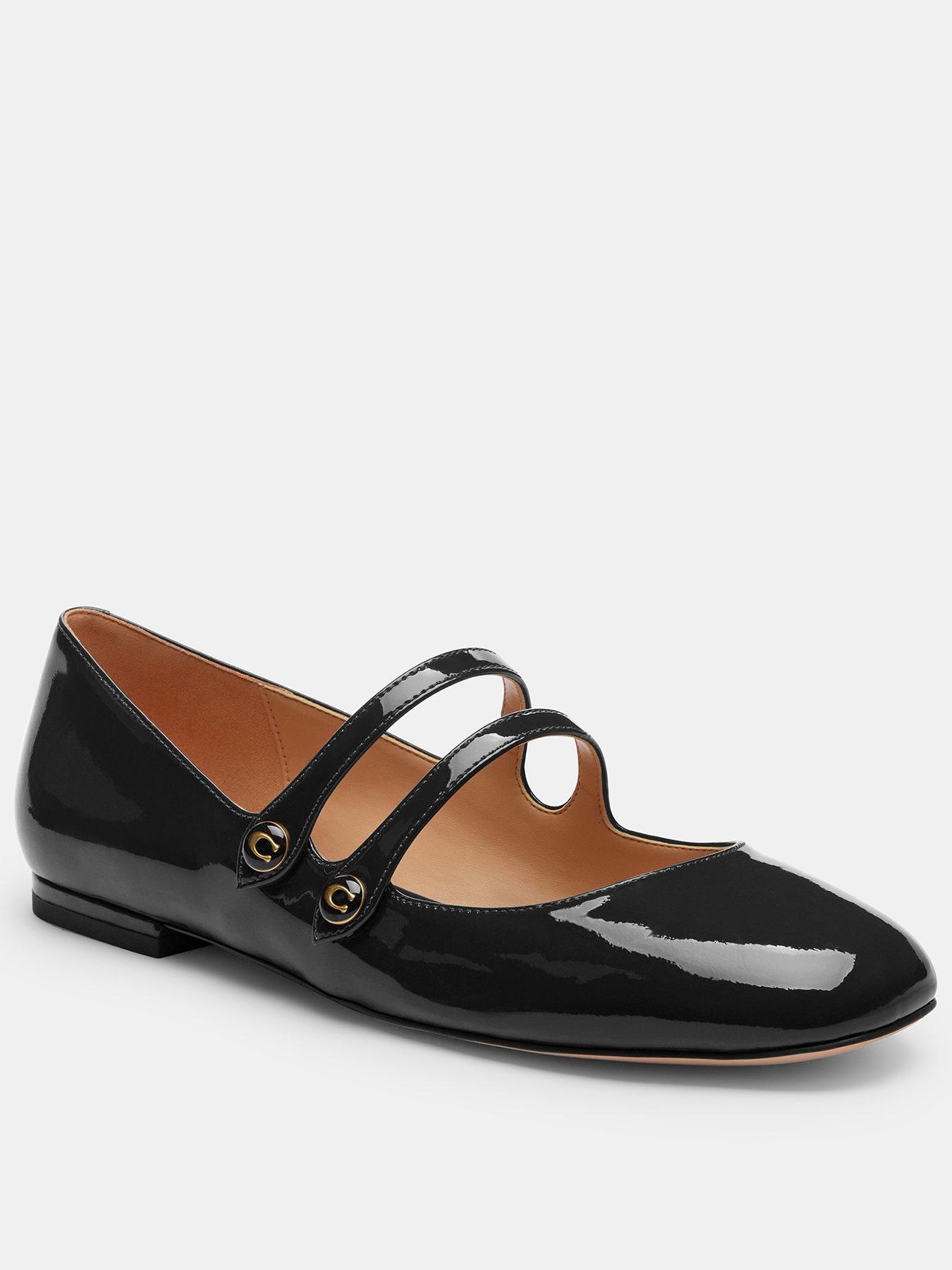 COACH Winley Patent Leather Mary Jane - Black