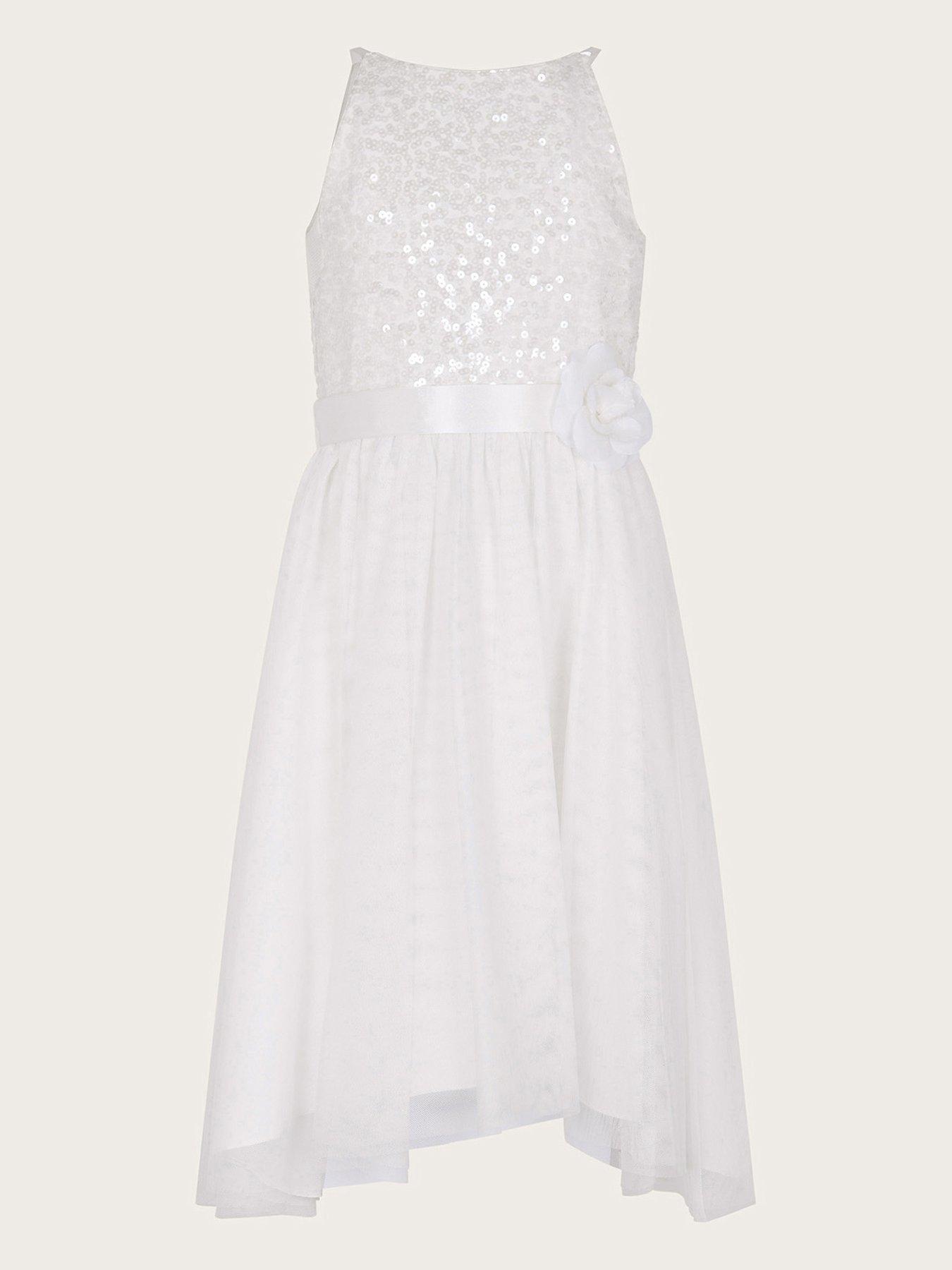  image of monsoon-girls-sequin-truth-maxi-dress-ivory