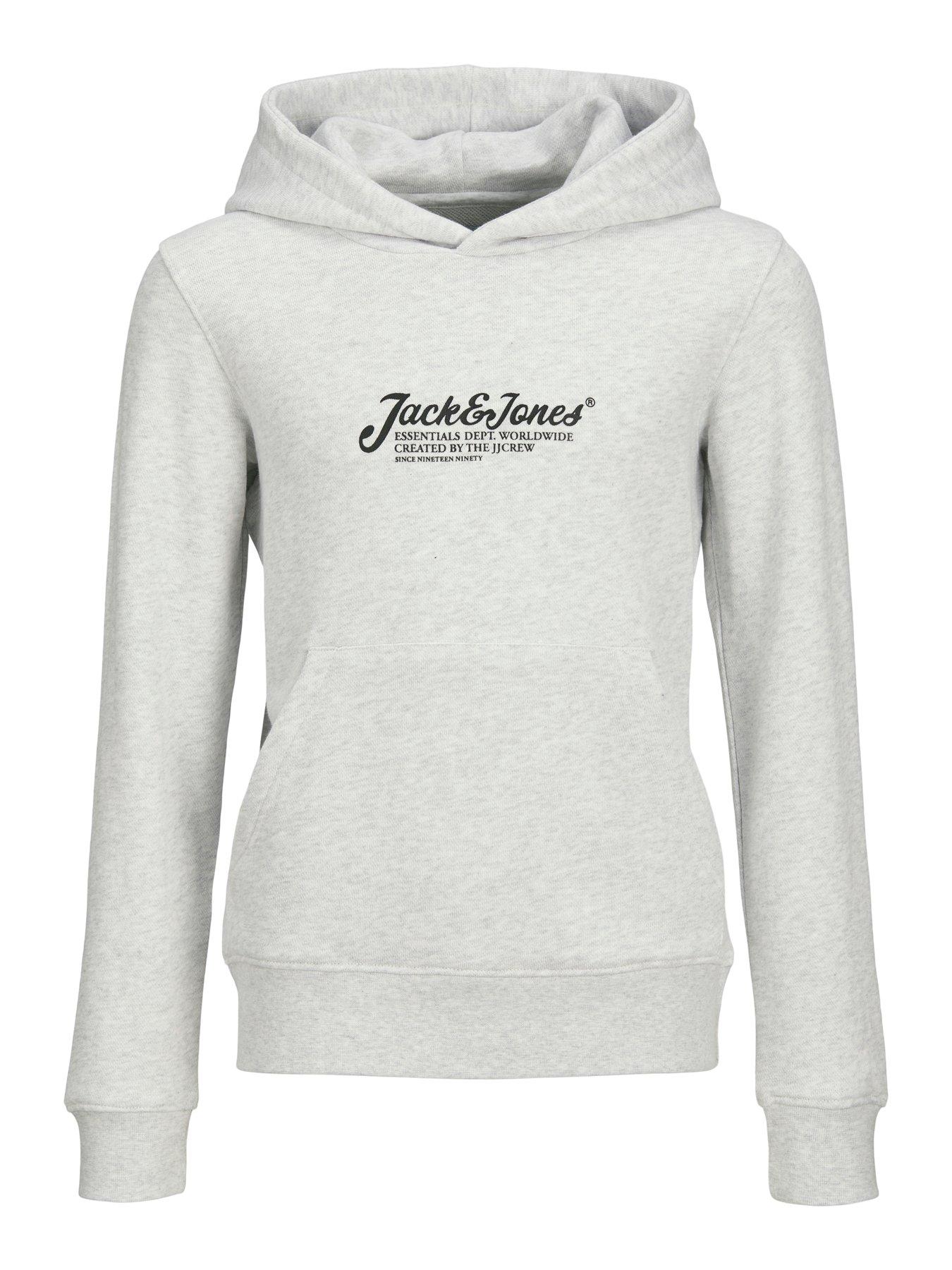 image of jack-jones-junior-boys-beau-sweat-hoodie-grey