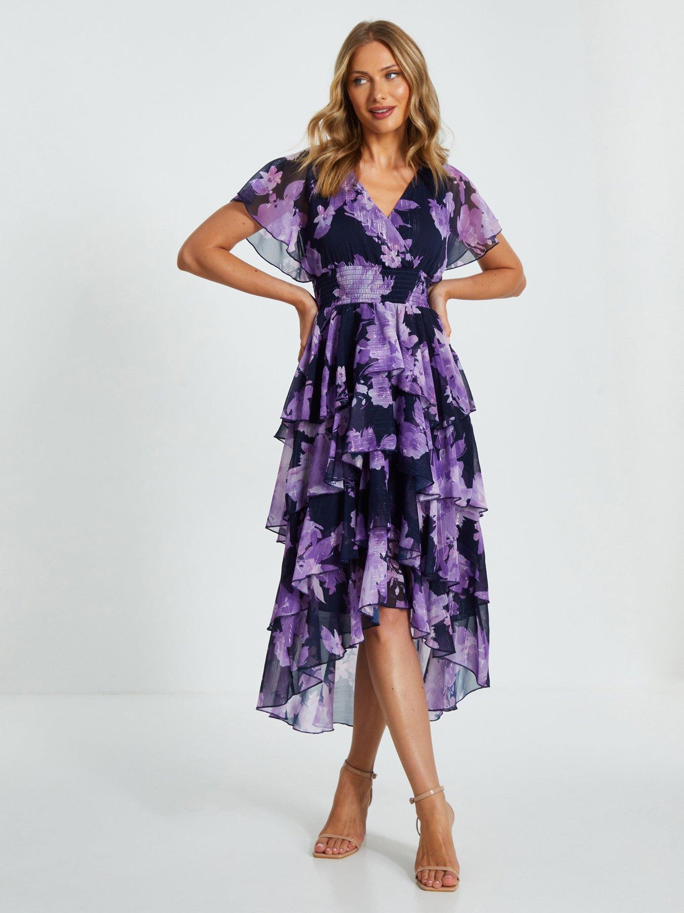 Quiz navy floral dress best sale