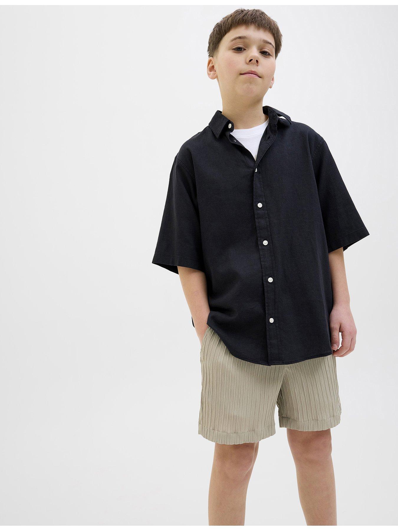 Jack & Jones Junior Boys Aiden Massimo Jogger Co-Ord Shorts - Beige
