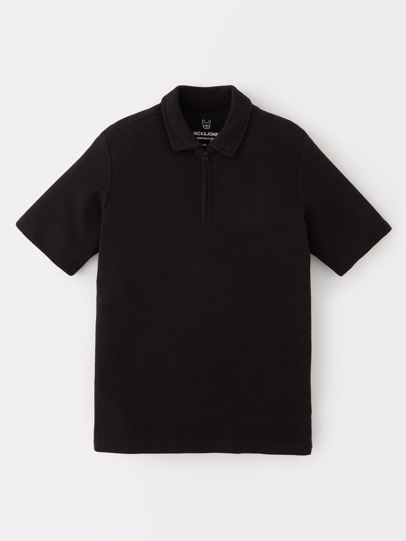 jack-jones-junior-boys-benja-polo-top-black