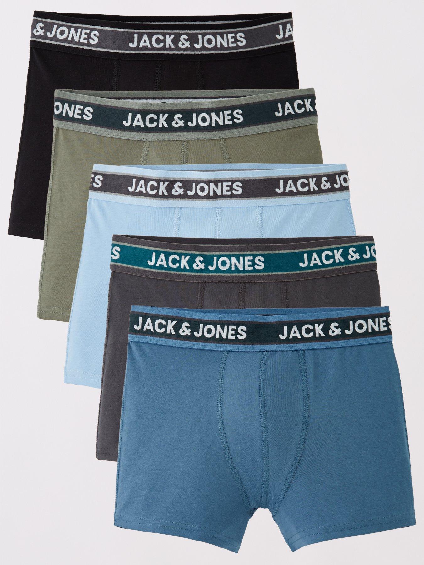 jack-jones-junior-boys-evan-5-pack-solid-trunks-black