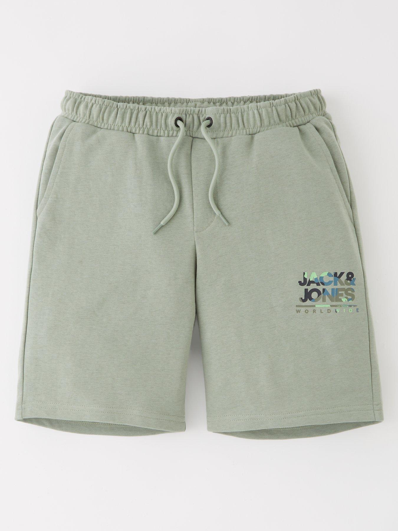 Jack & Jones Junior Boys Luke Sweat Shorts - Green
