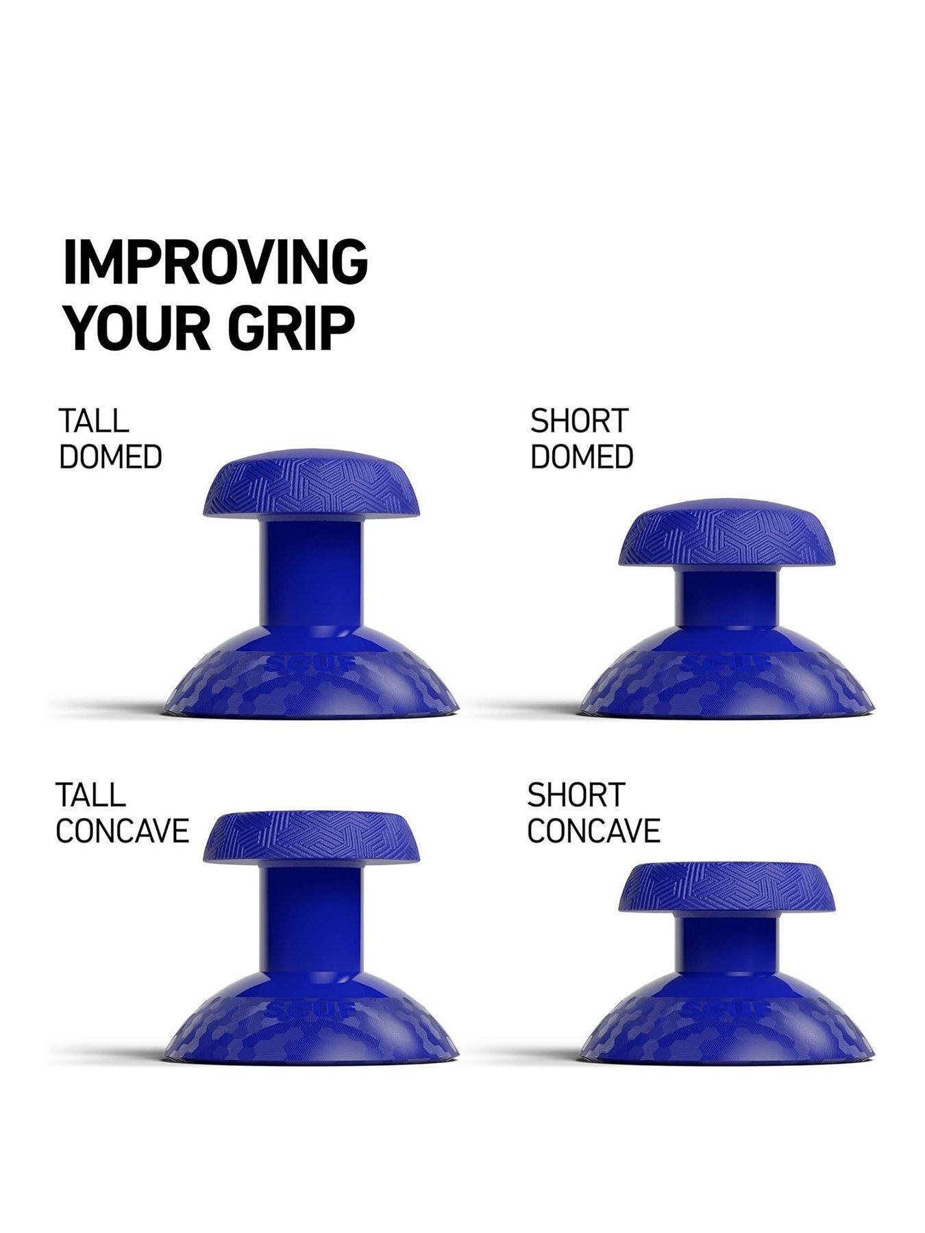  image of scuf-instinct-thumbstick-4-pack-short-long-concave-and-short-long-domed-blue