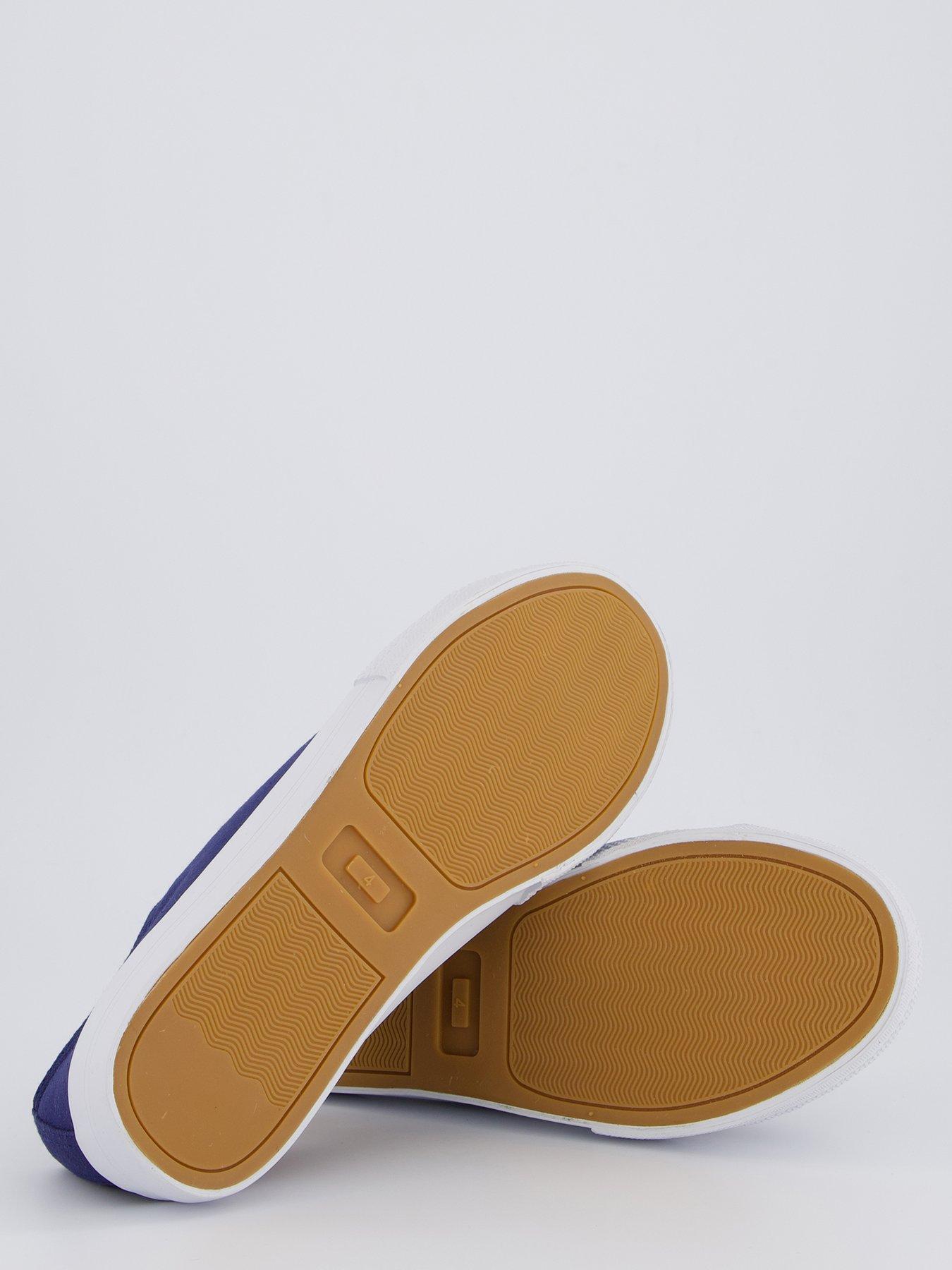  image of everyday-wide-fit-canvas-lace-up-trainer-navy