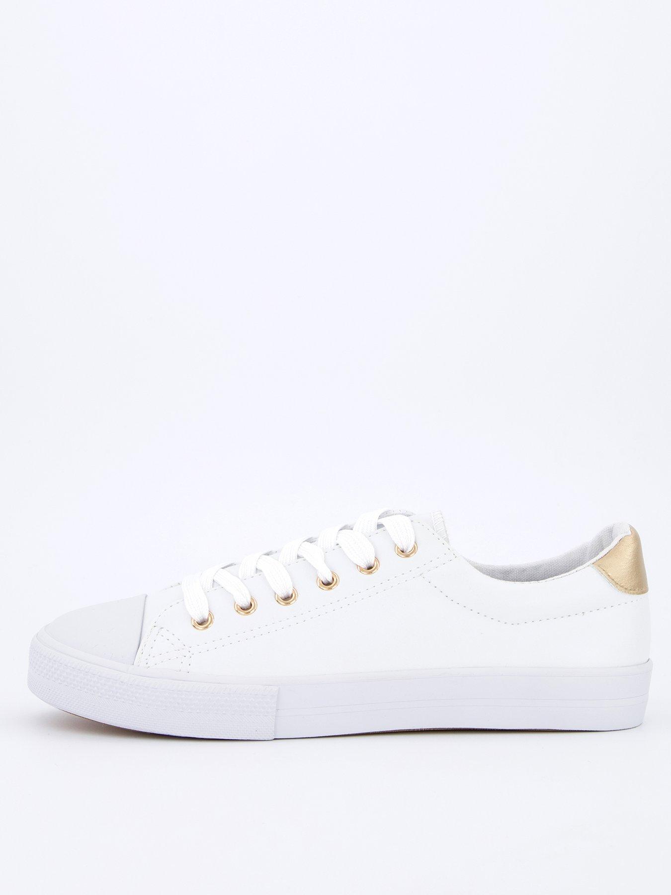 everyday-extra-wide-fit-faux-leather-lace-up-trainer-white
