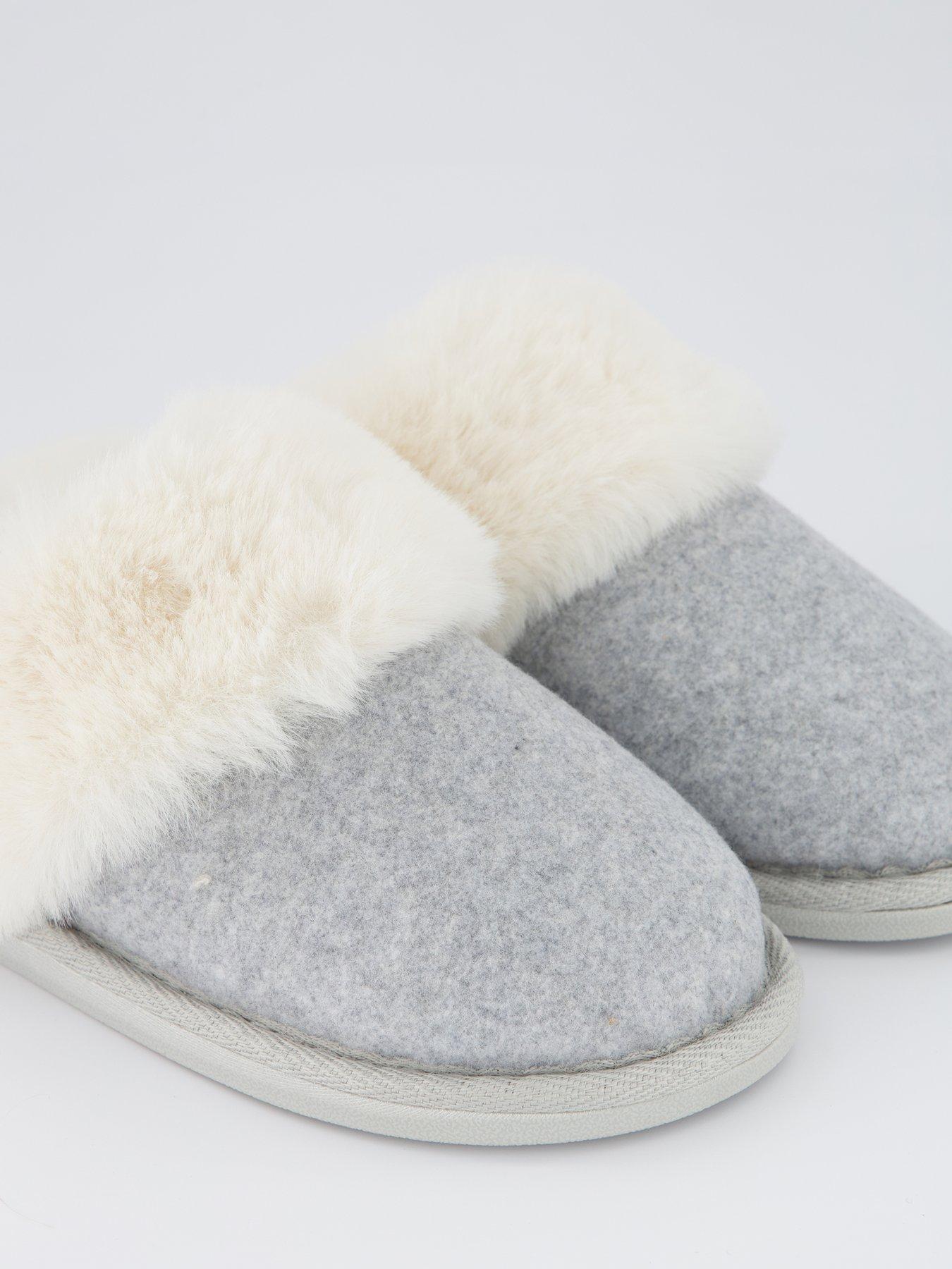  image of everyday-closed-toe-mule-slipper-grey