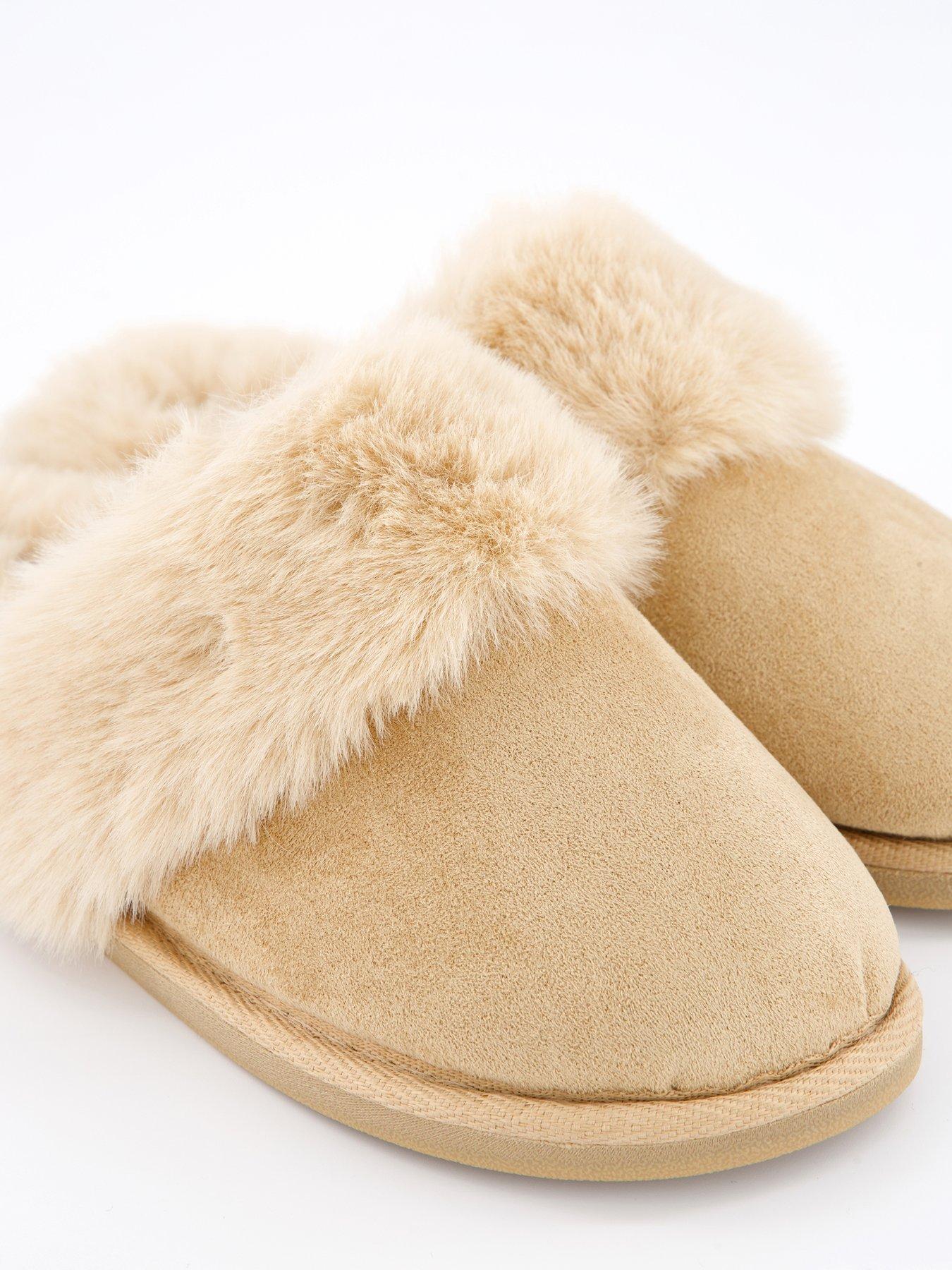  image of everyday-closed-toe-mule-slipper-tan