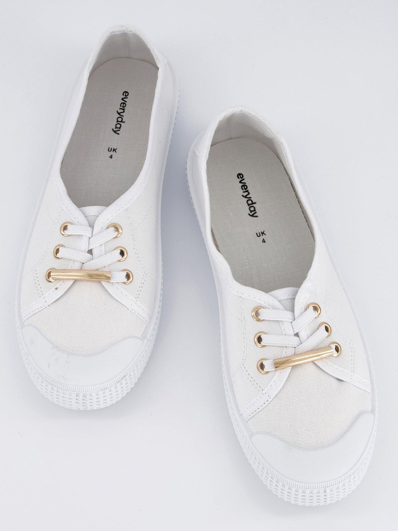  image of everyday-standard-fit-elastic-lace-pump-white