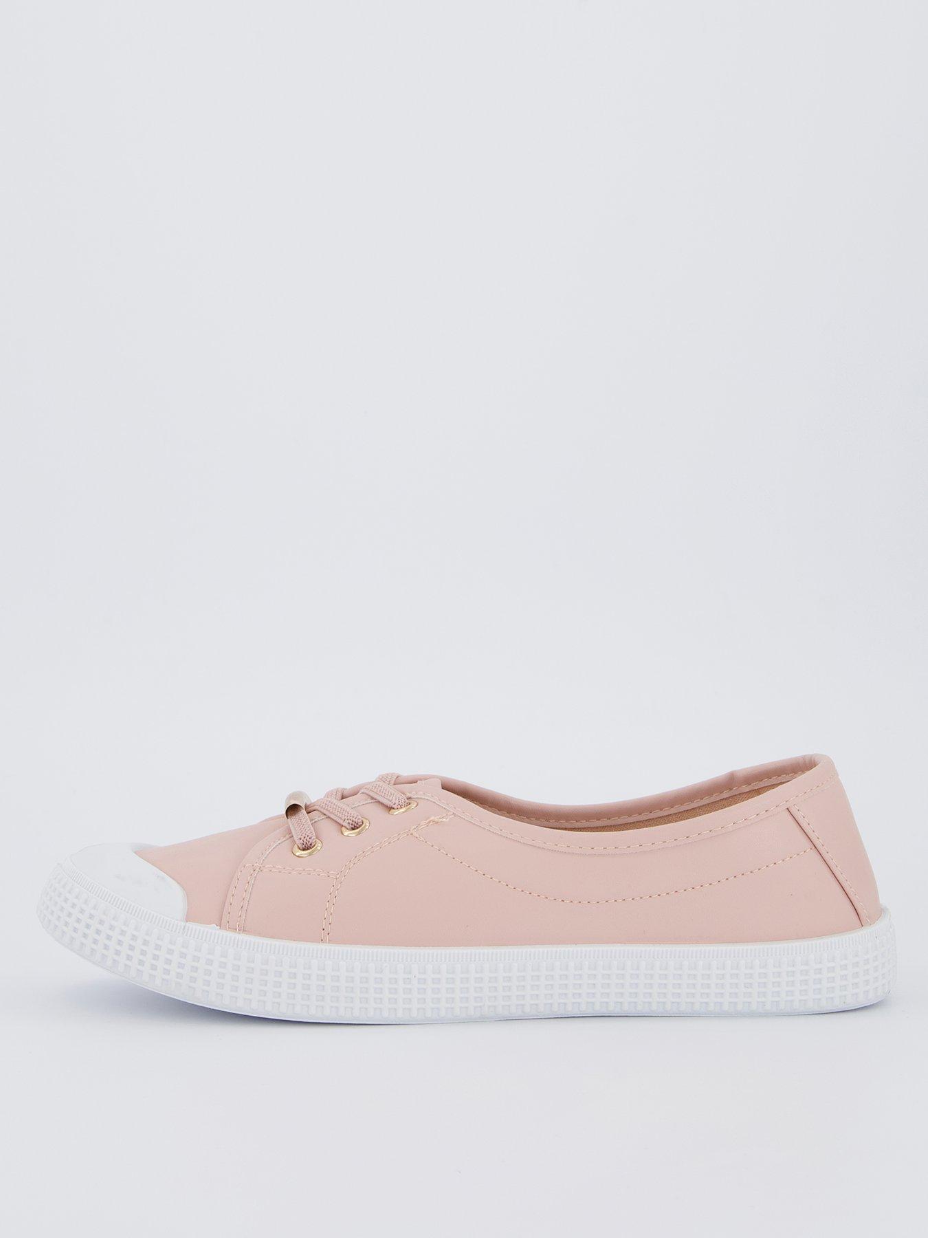  image of everyday-standard-fit-elastic-lace-pump-blush