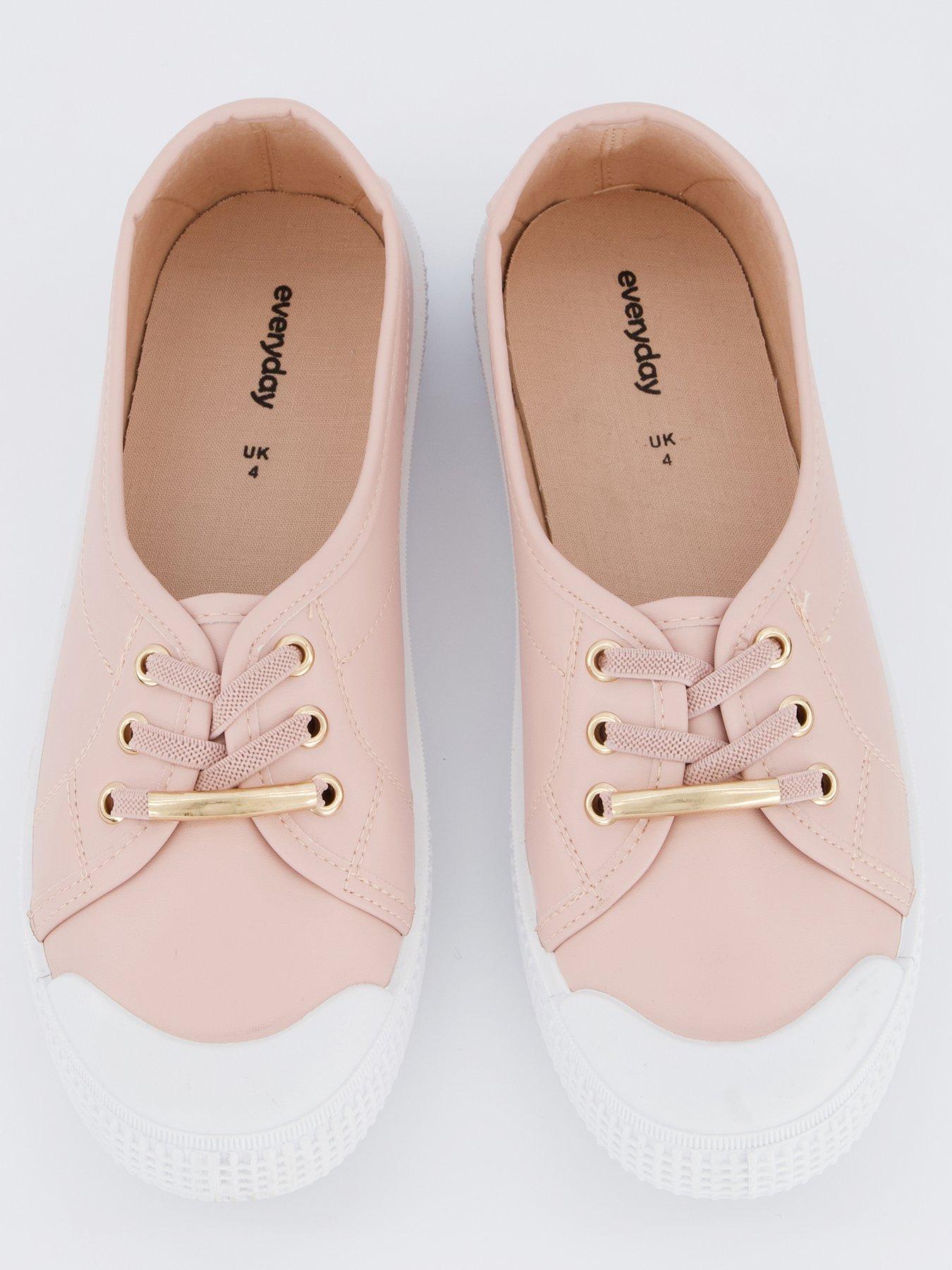  image of everyday-standard-fit-elastic-lace-pump-blush