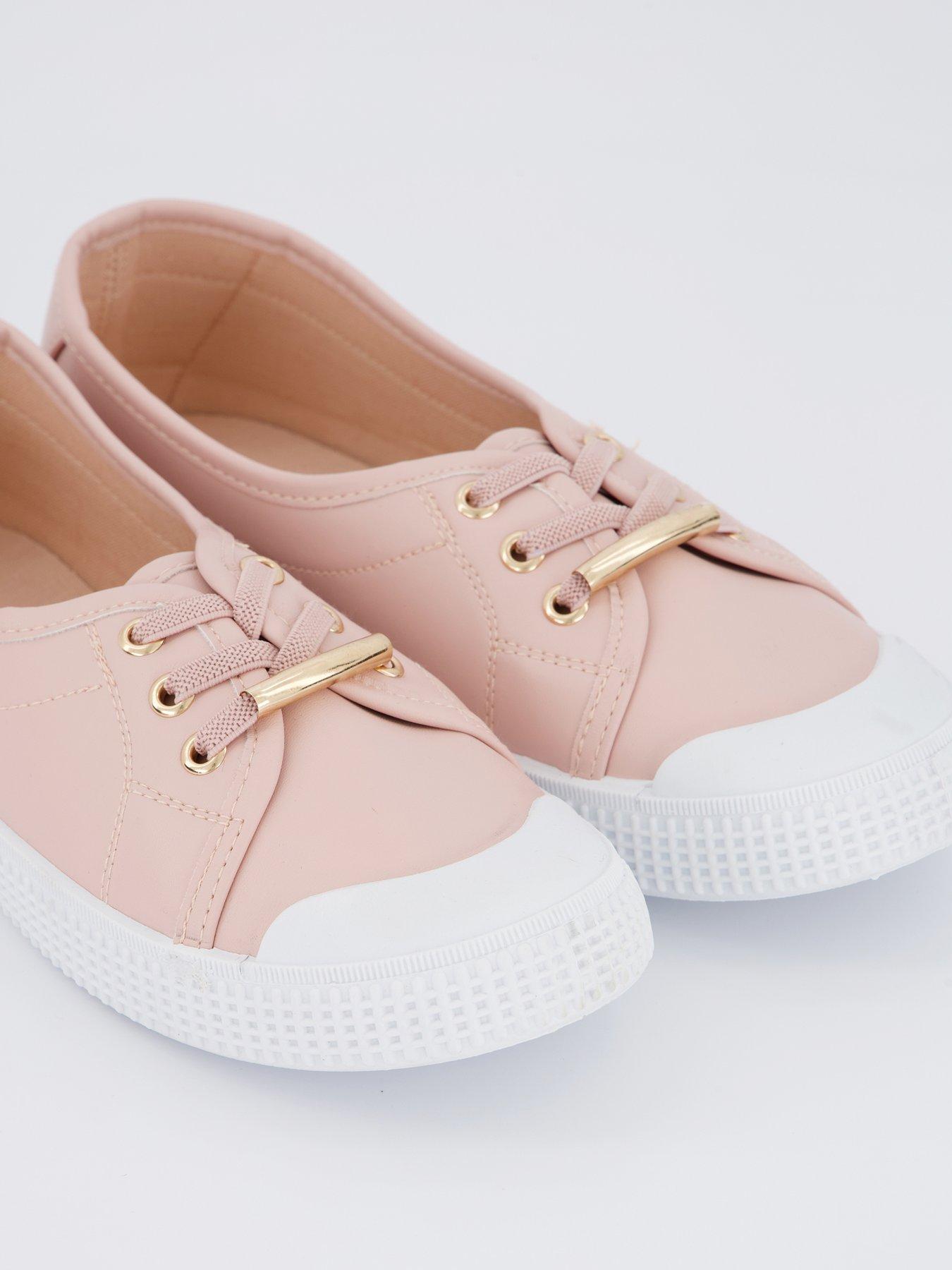  image of everyday-standard-fit-elastic-lace-pump-blush