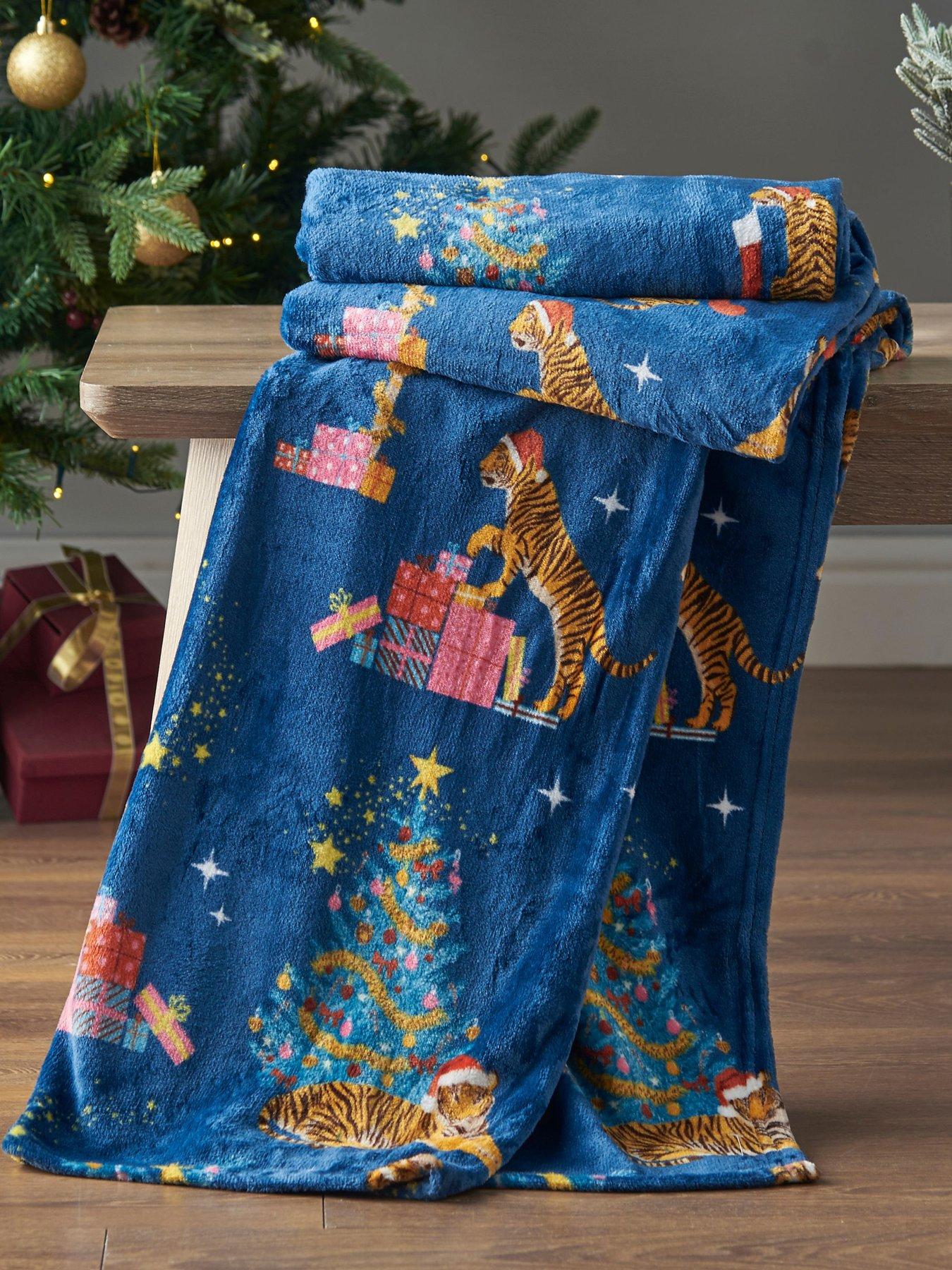 undefined Christmas Tiger Throw 130 X 170Cm