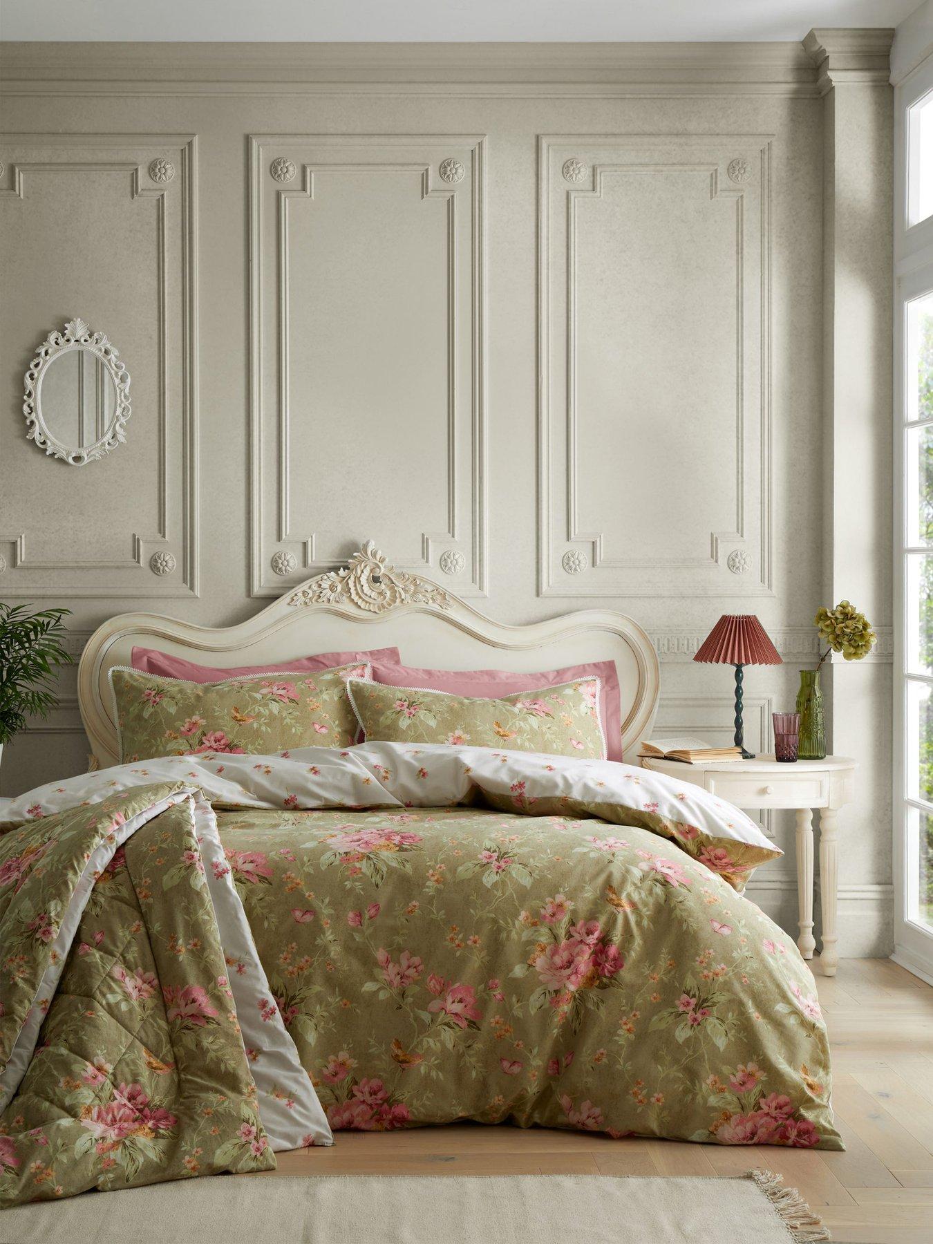 Bridgerton by Catherine Lansfield Penelope Floral Duvet Cover Set