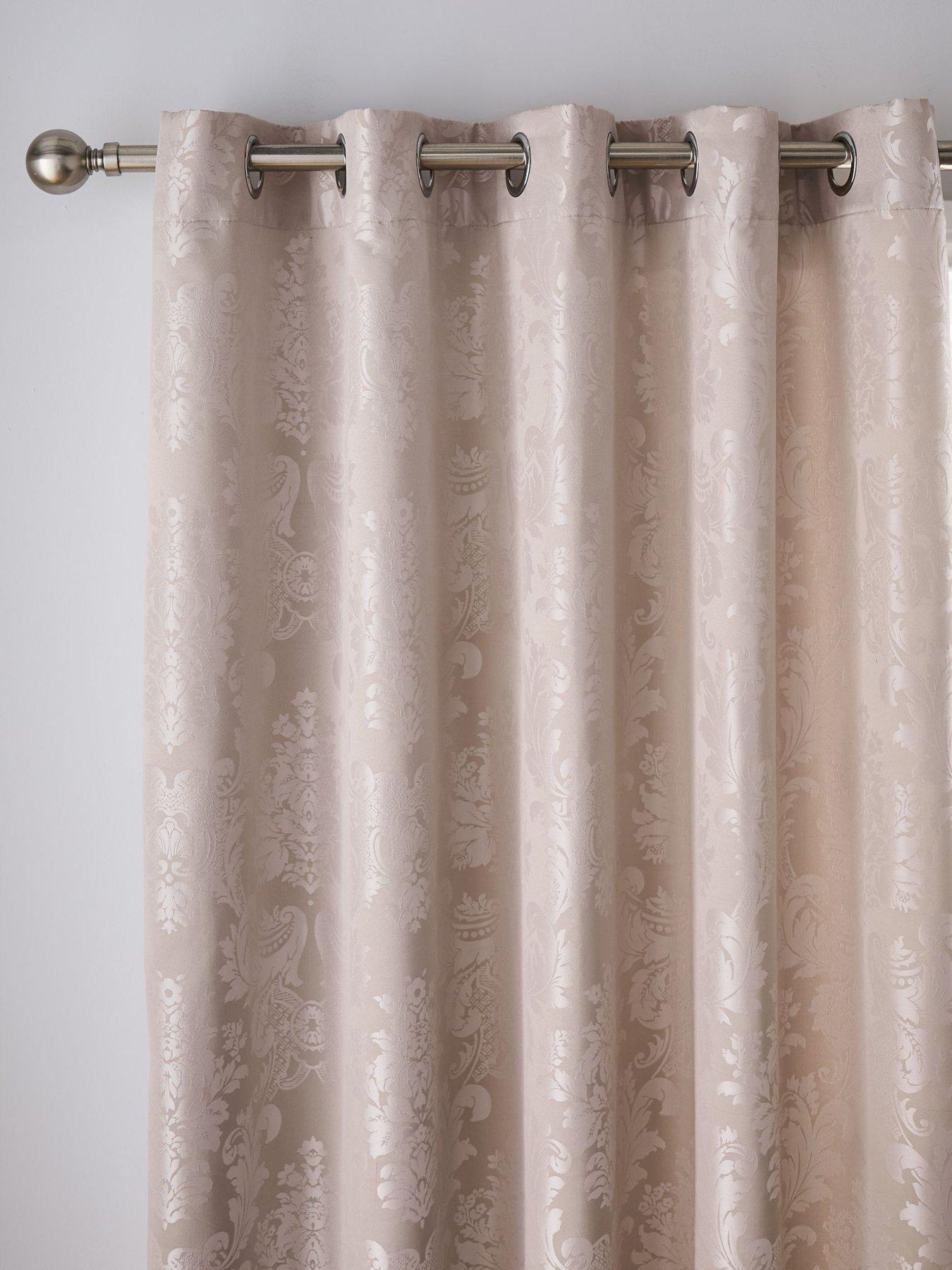 Image 2 of 2 of Catherine Lansfield Damask Jacquard Curtains 66X72 Inch