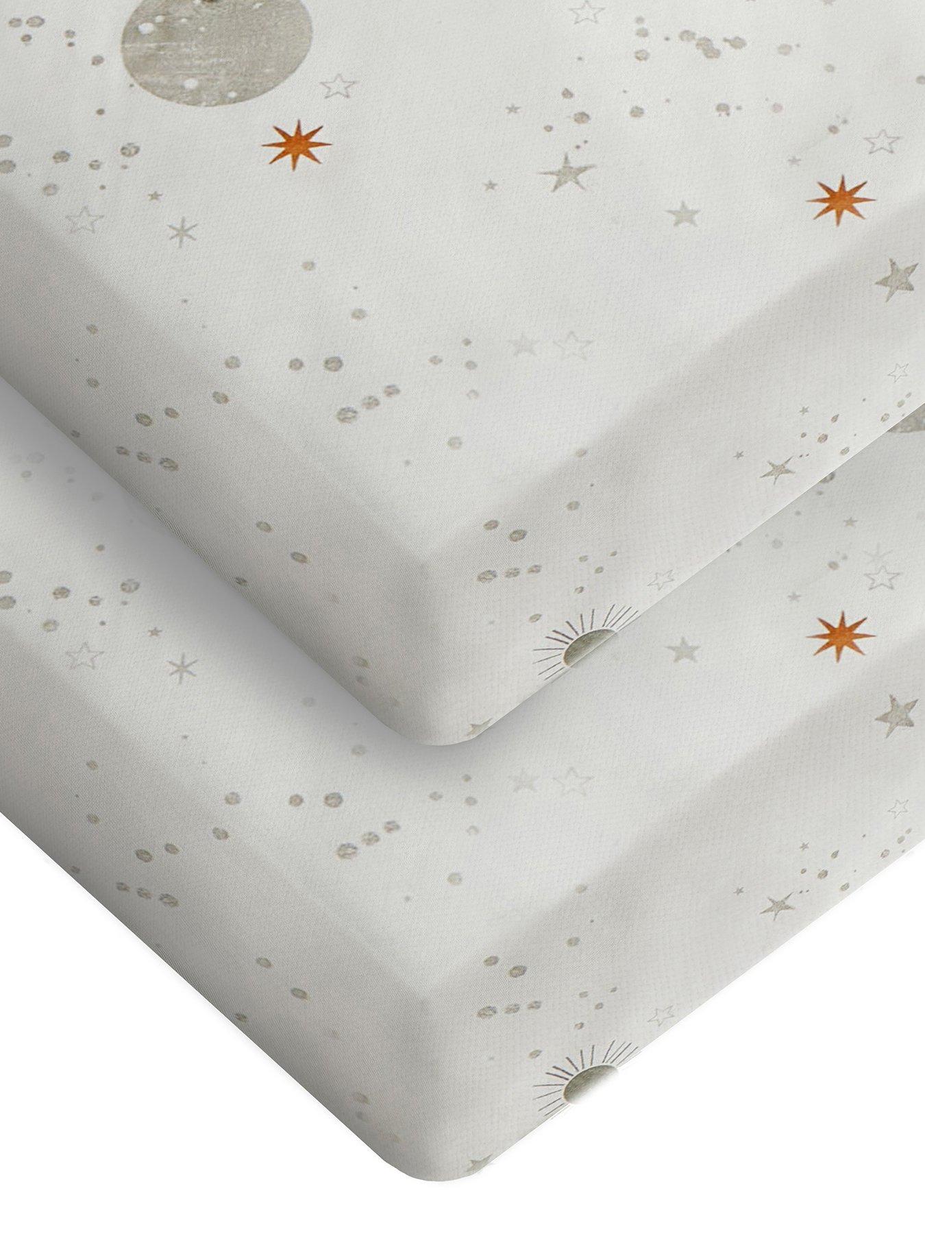 silentnight-safe-nights-2-x-pack-100-cotton-cot-bed-fitted-sheets-140cm-x-70cm-celestial-moon-amp-stars-print