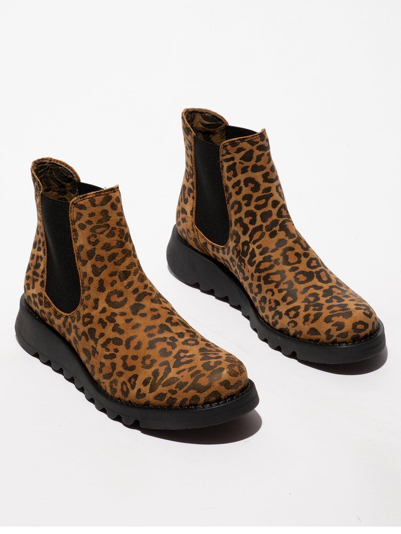  image of fly-london-cheetah-tan-ankle-boot