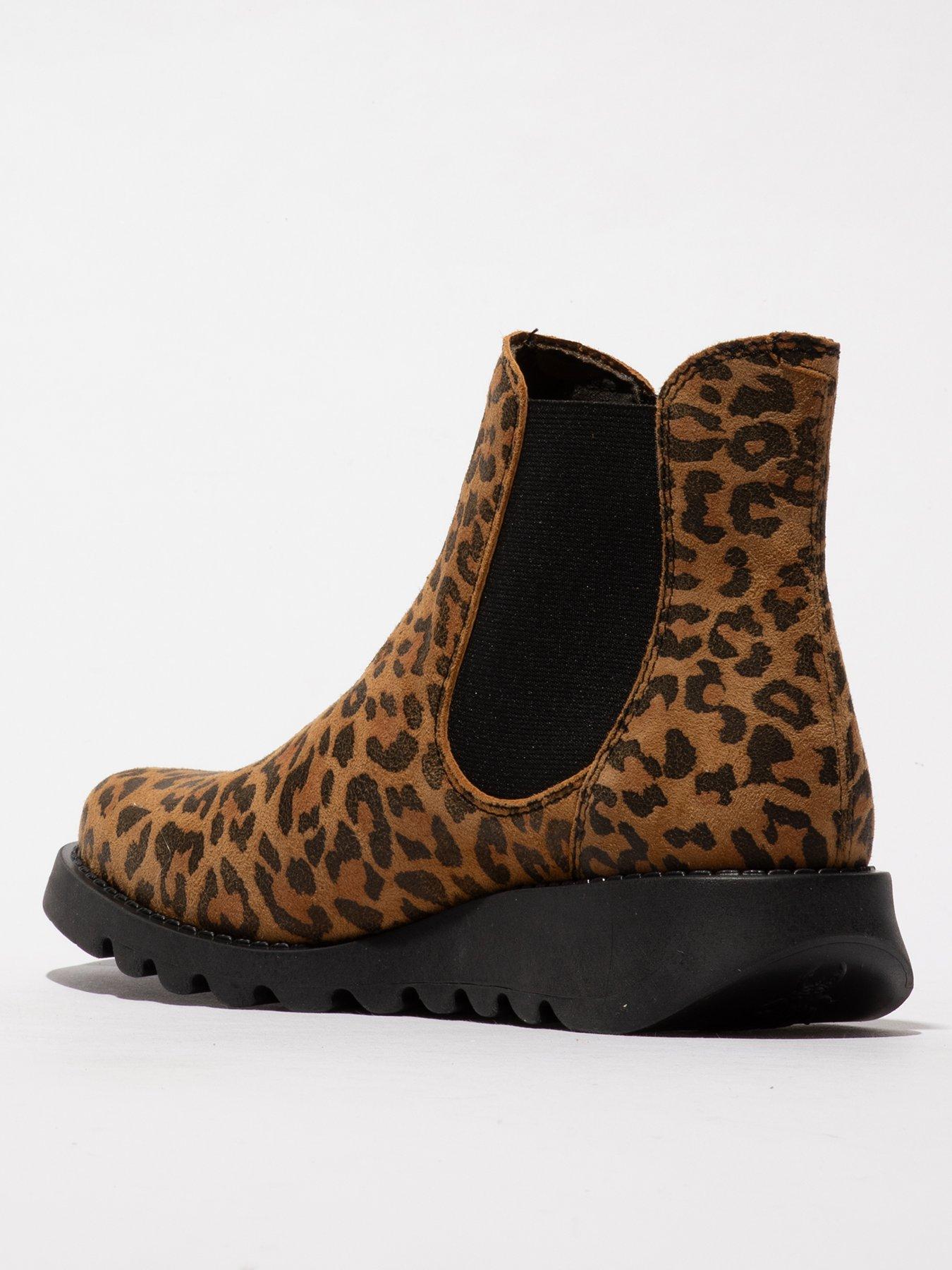 image of fly-london-cheetah-tan-ankle-boot