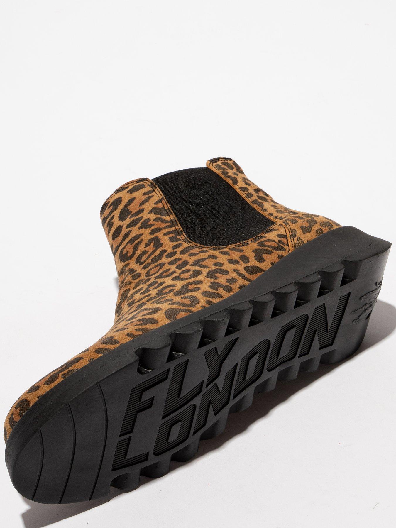  image of fly-london-cheetah-tan-ankle-boot