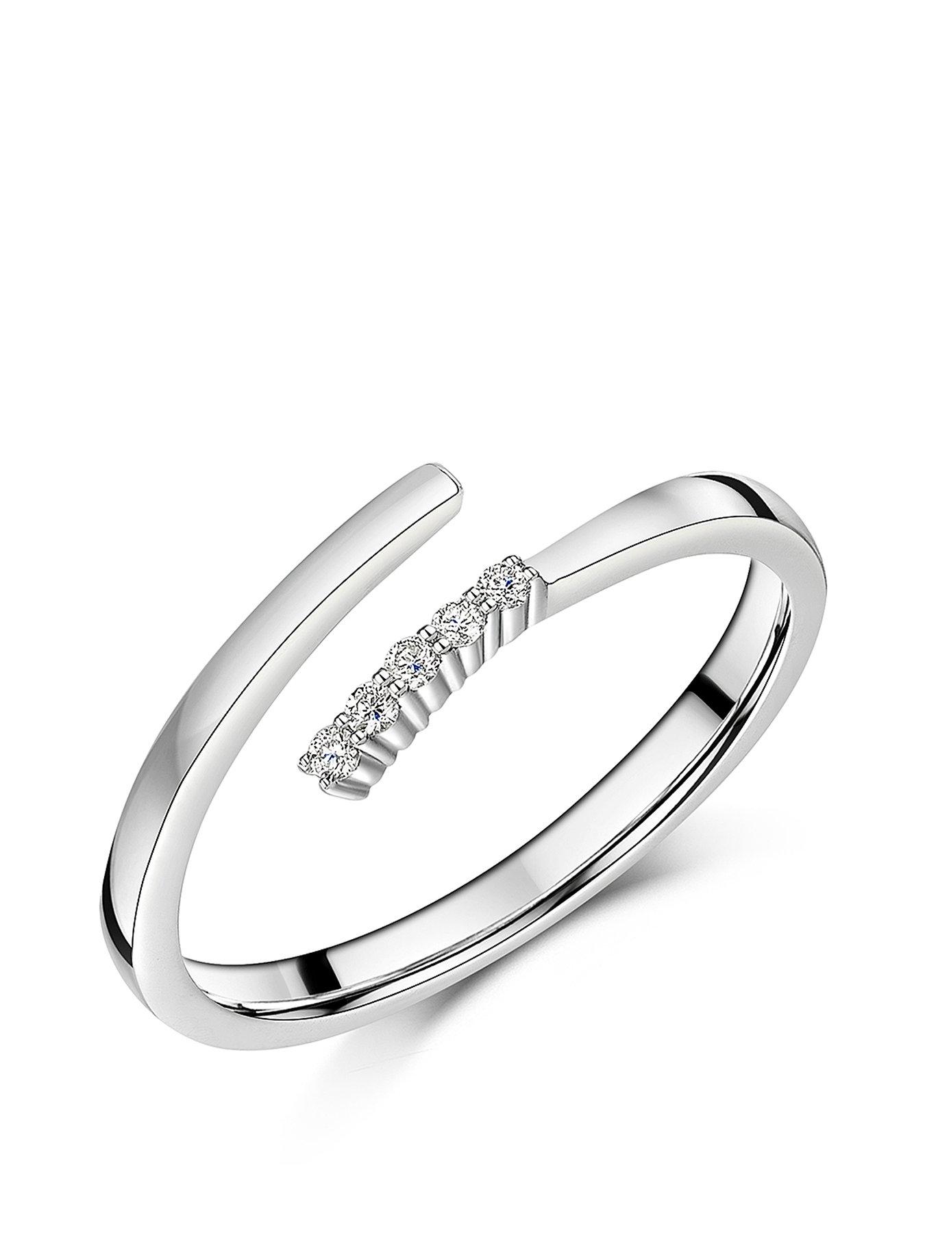 undefined 9ct White Gold Diamond Ring