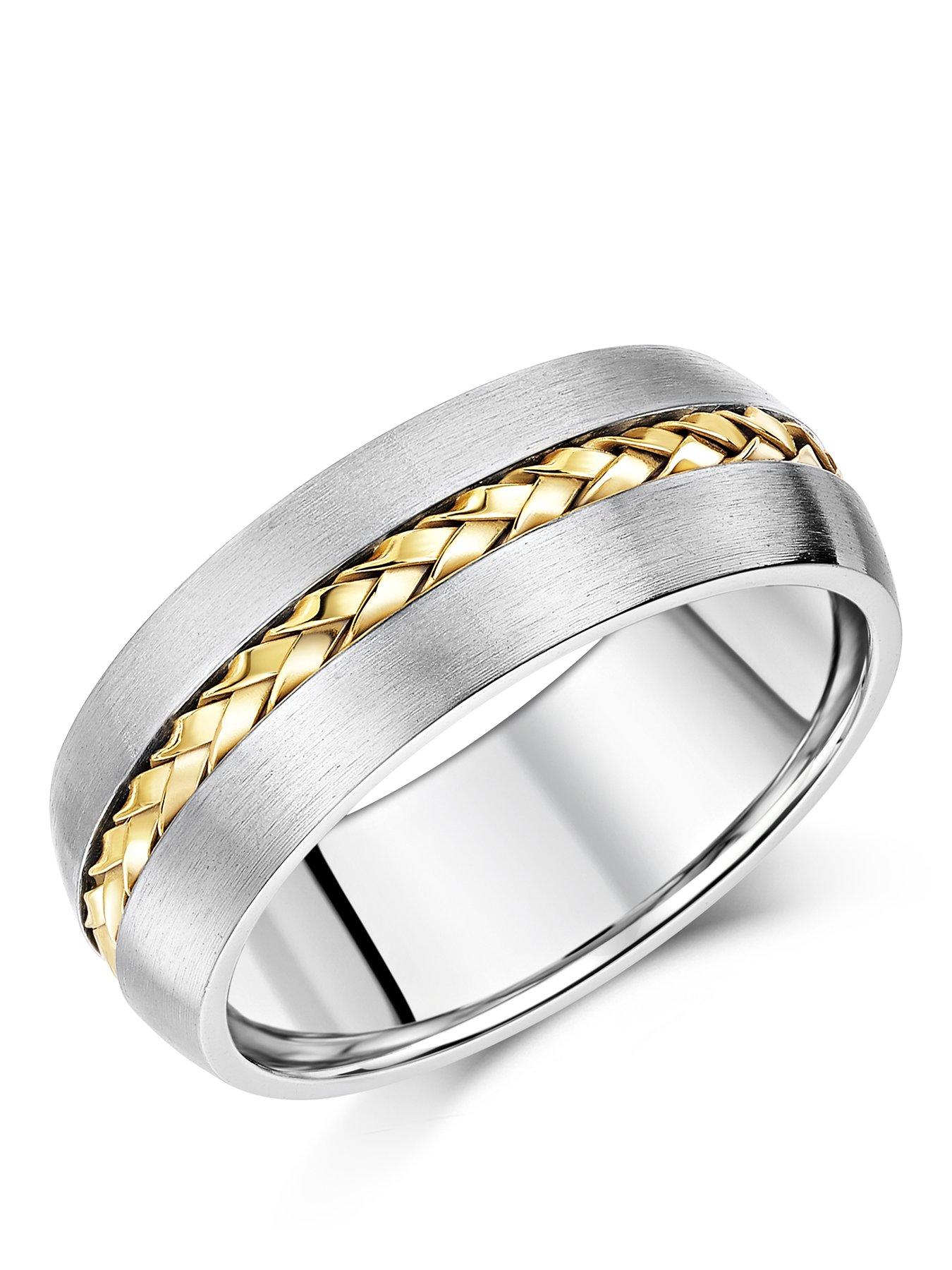 Image 1 of 2 of The Love Collection 8mm Titanium Ring - Silver